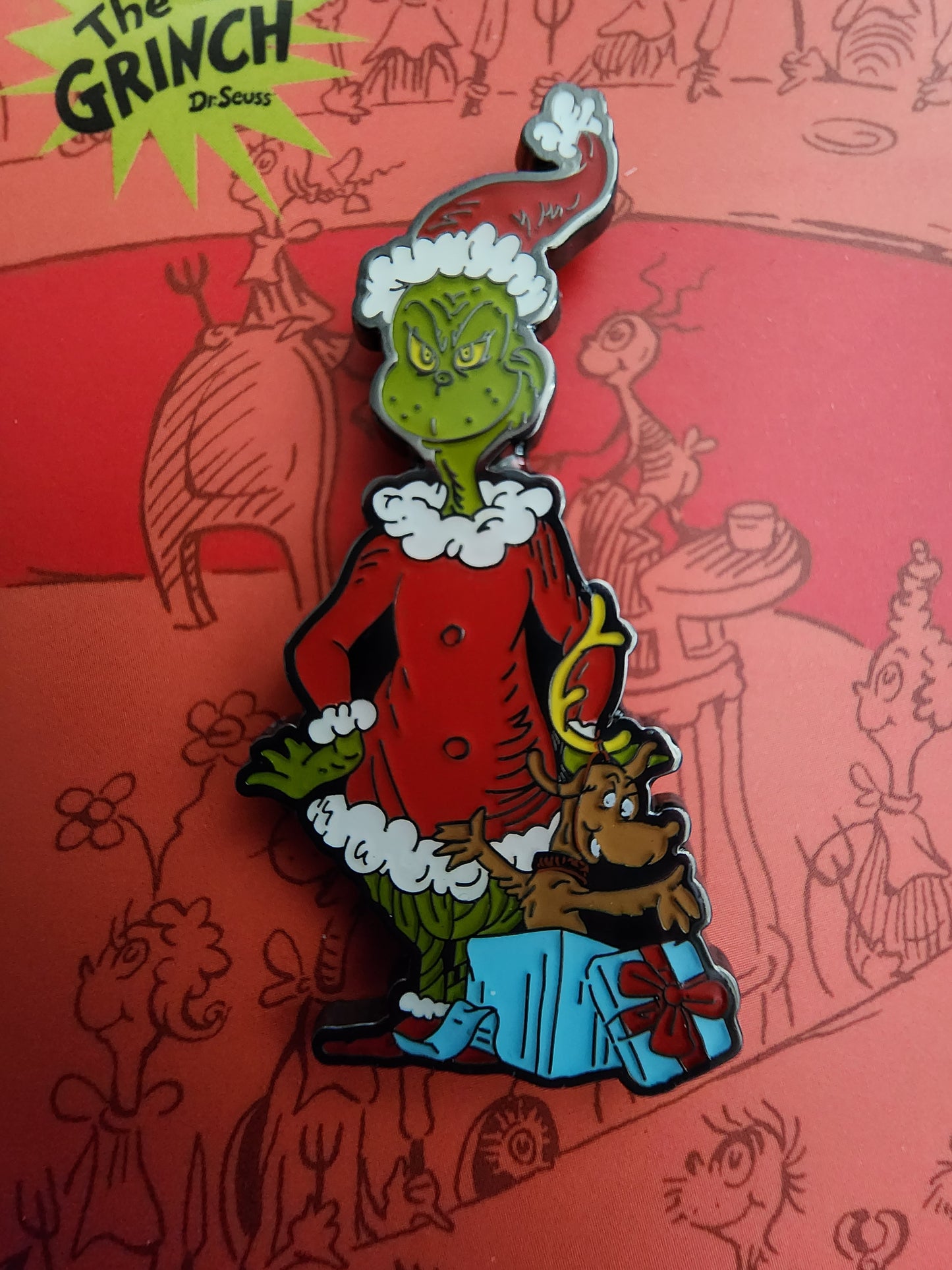 Dr. Seuss Grinch and Max Christmas Pin