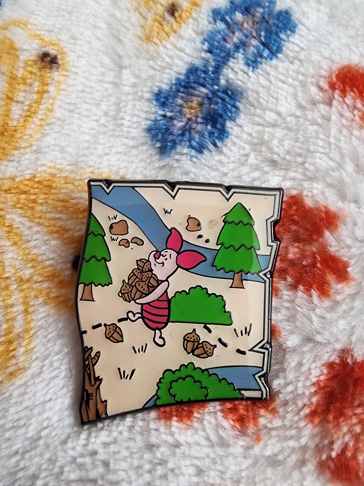 Loungefly Winnie the Pooh and Friends 100 Acre Woods Map Mystery Pins