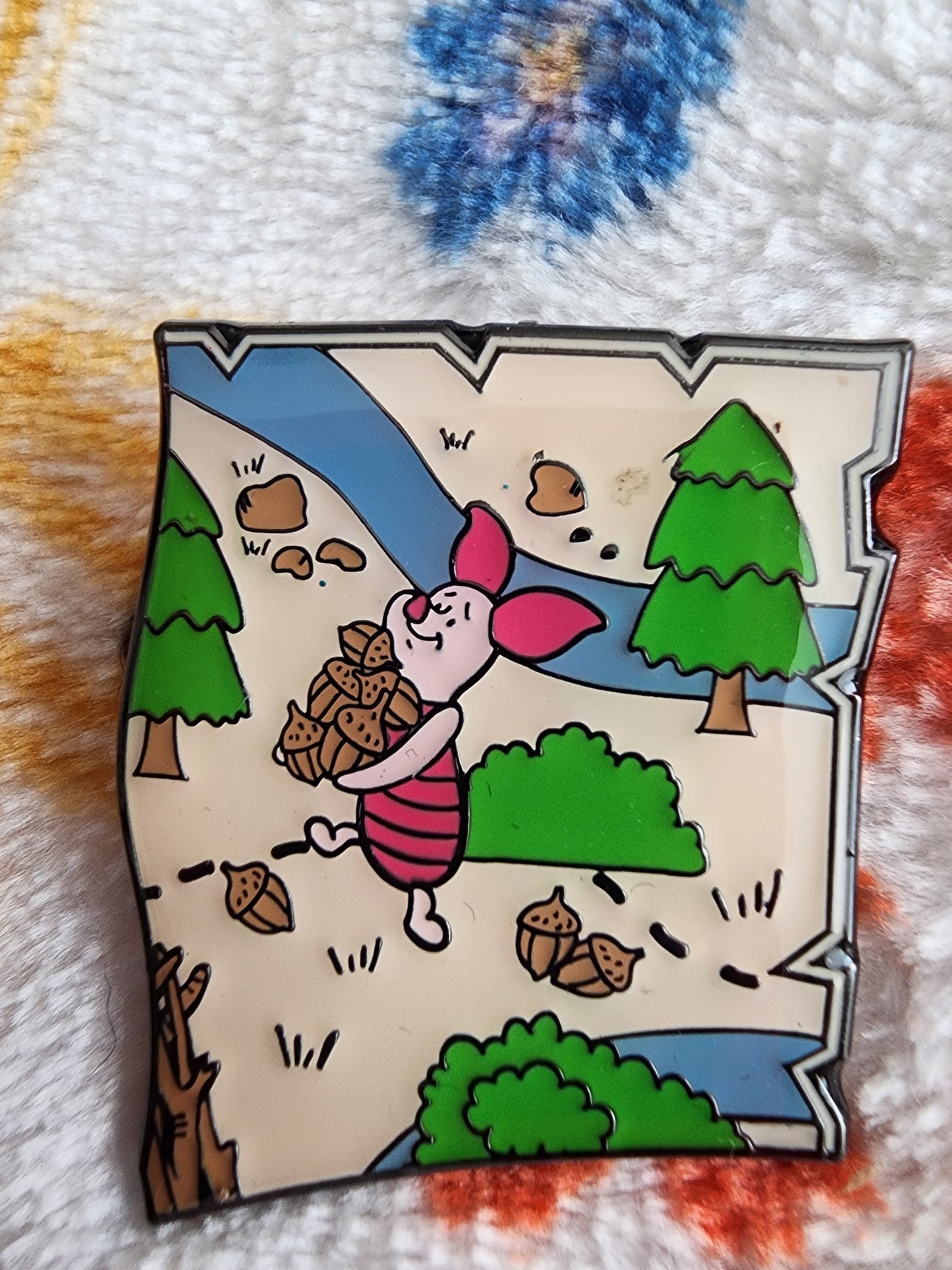 Loungefly Winnie the Pooh and Friends 100 Acre Woods Map Mystery Pins