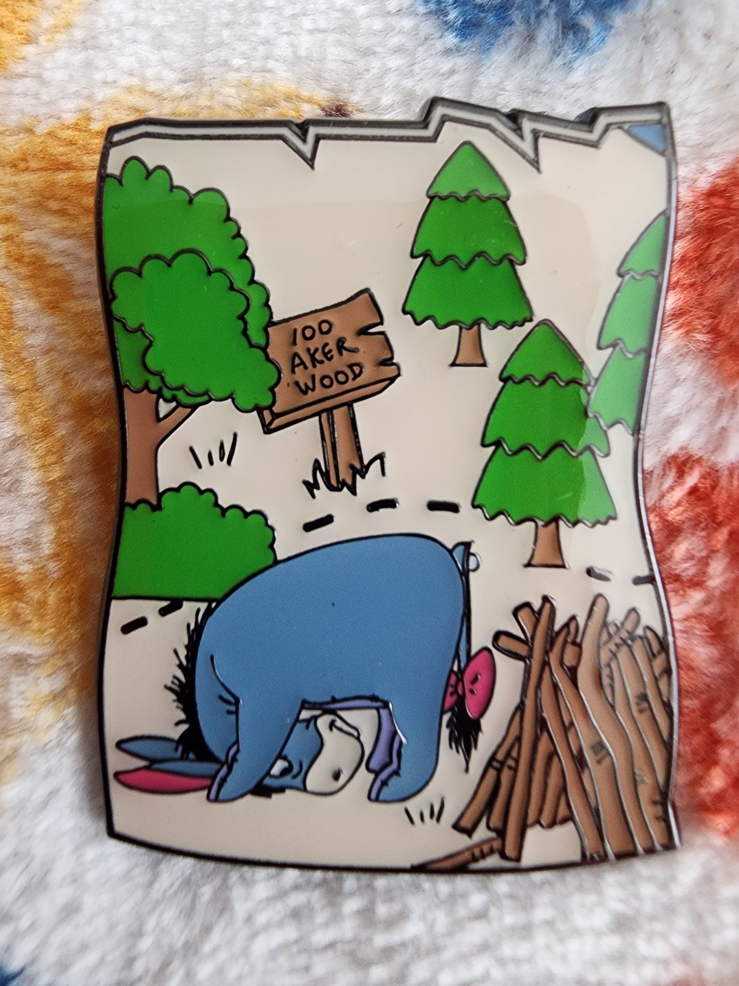 Loungefly Winnie the Pooh and Friends 100 Acre Woods Map Mystery Pins