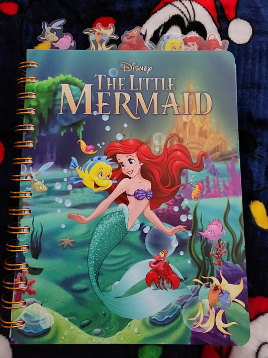 Disney Little Mermaid Tabbed Notebook