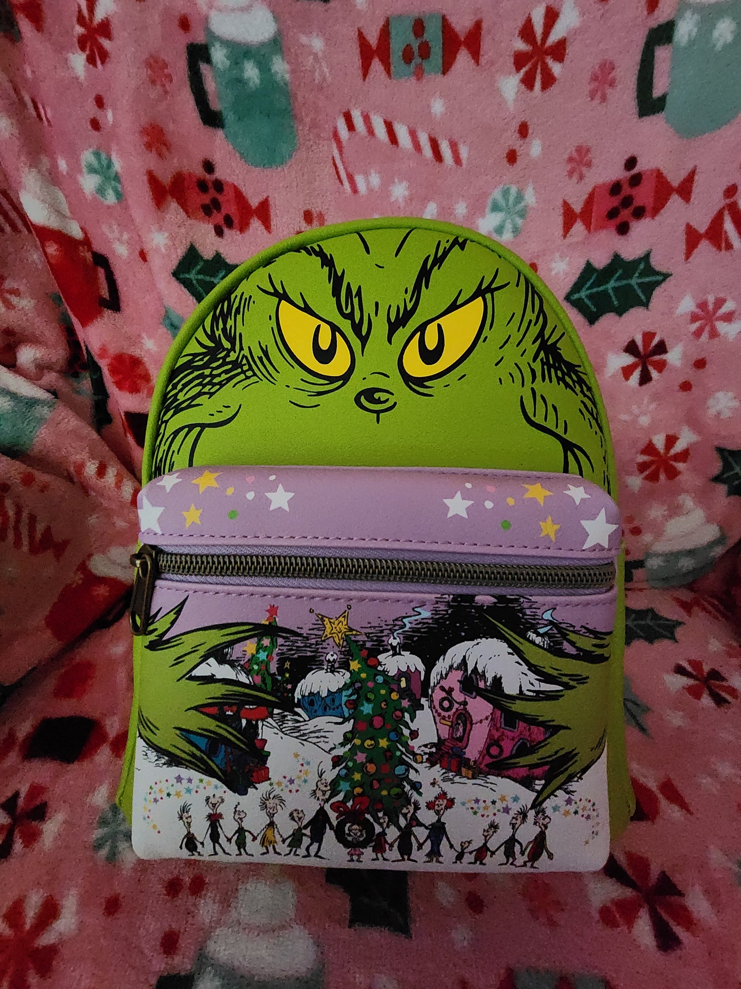 Loungefly Dr. Seuss The Grinch Christmas Backpack