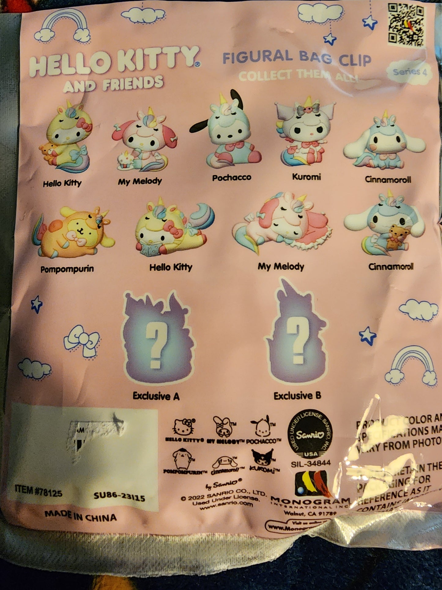 Hello Kitty and Friends 3D Mystery Bag Clips