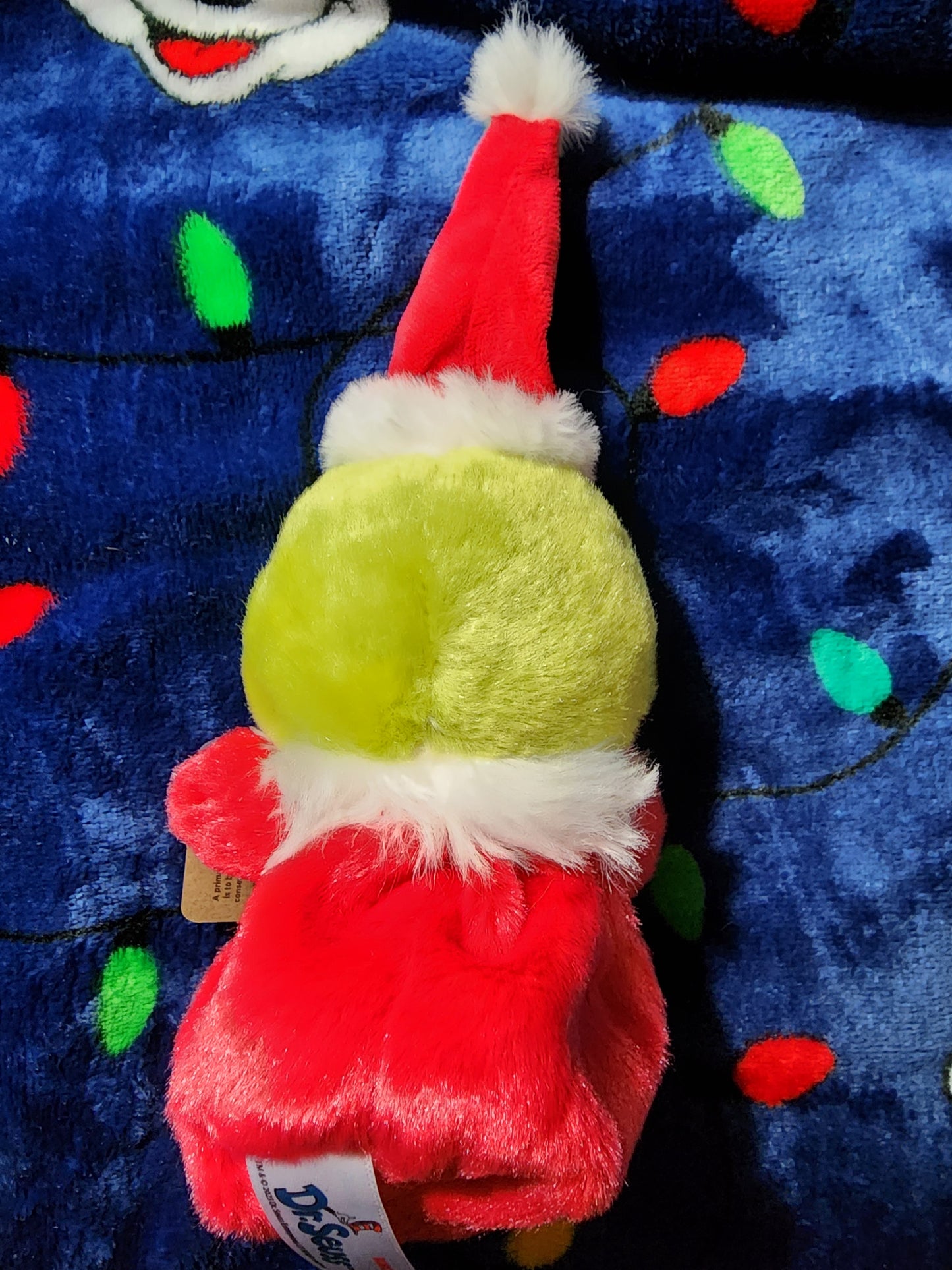 The Grinch as Santa Beanie Baby