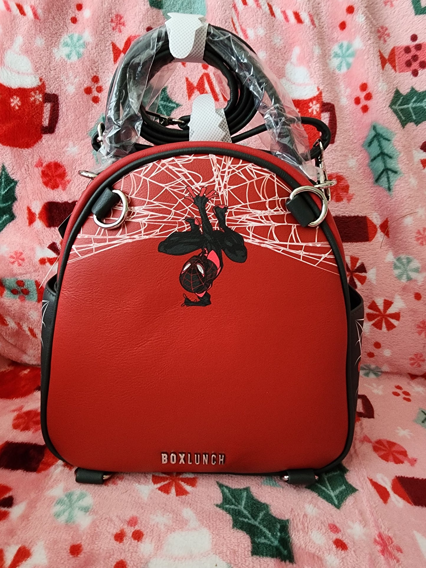 Spiderman Ugly Sweater Holiday Backpack