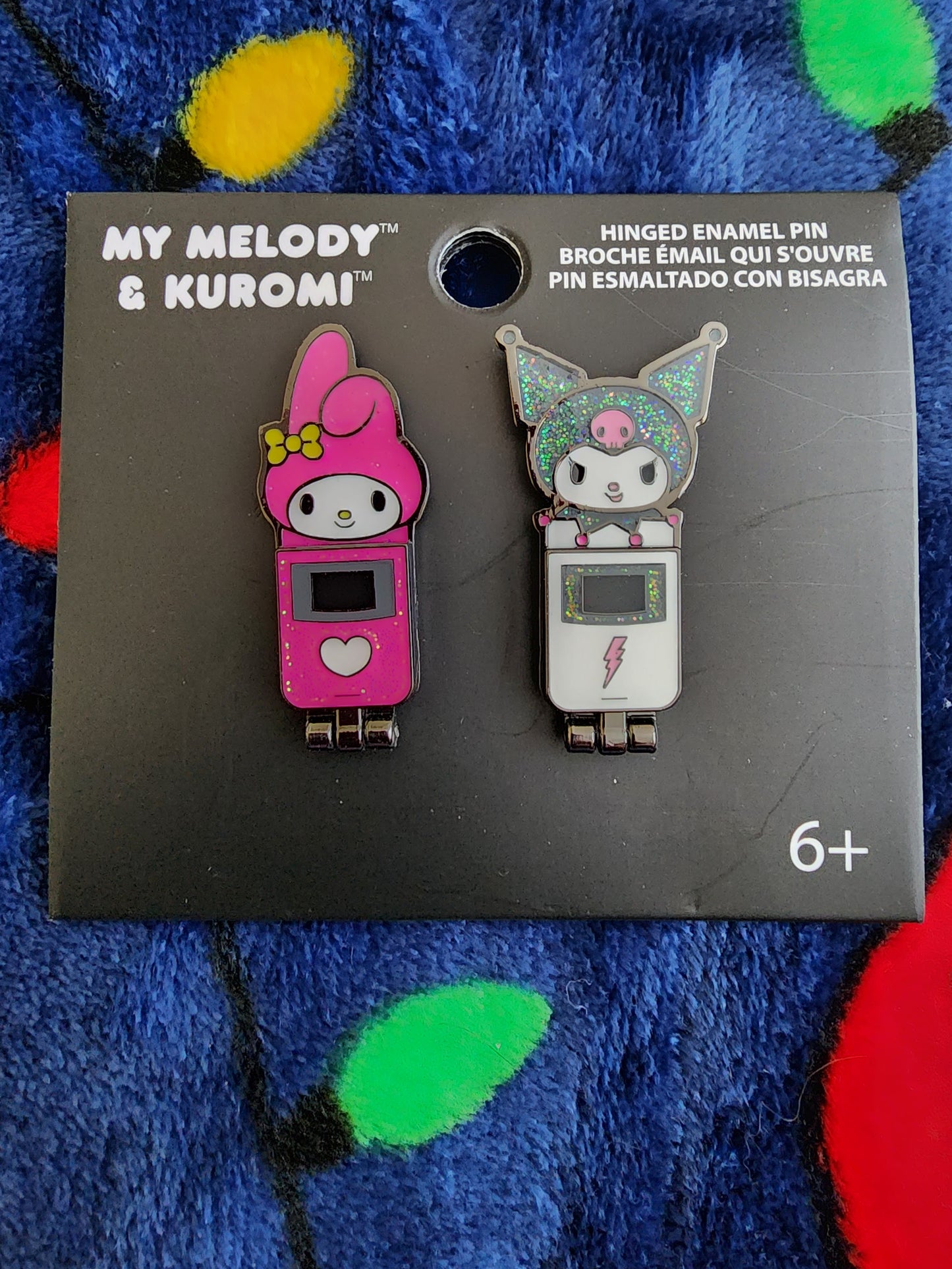 Loungefly My Melody and Kuromi Flip Phone Pin Set