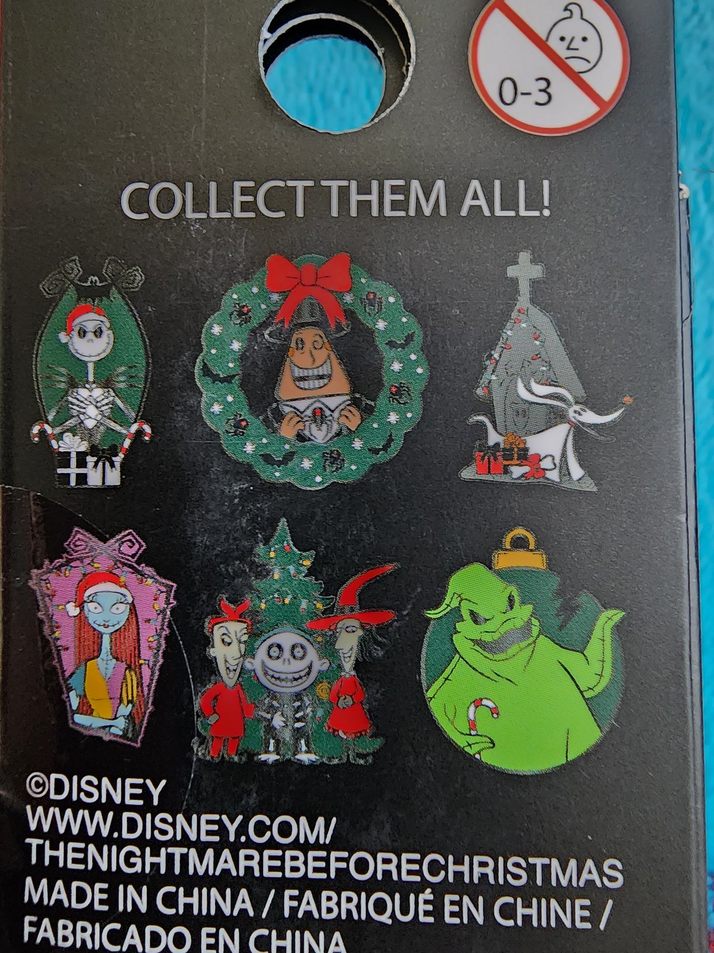 Loungefly Disney Nightmare Before Christmas Mystery Christmas Pins fry