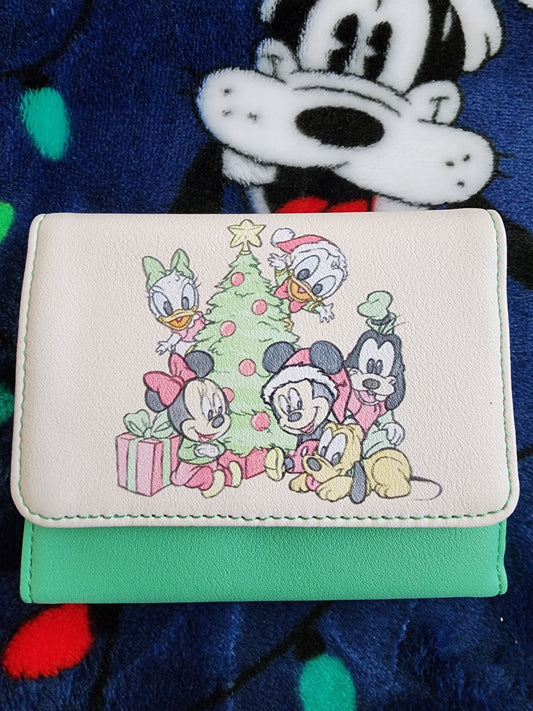 Loungefly Disney Mickey Mouse and Friends Christmas Wallet