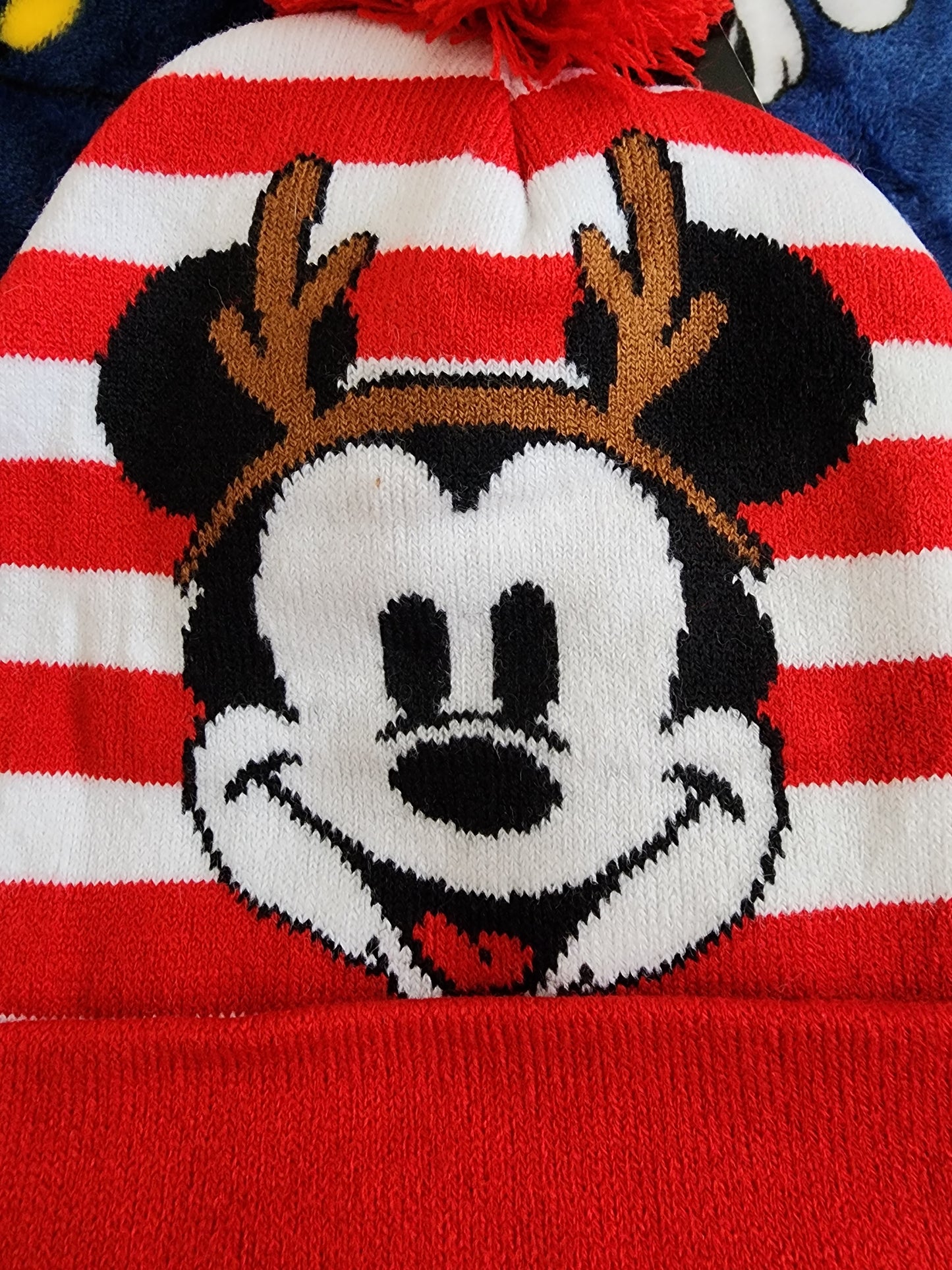 Disney Mickey Mouse Reindeer Holiday Beanie