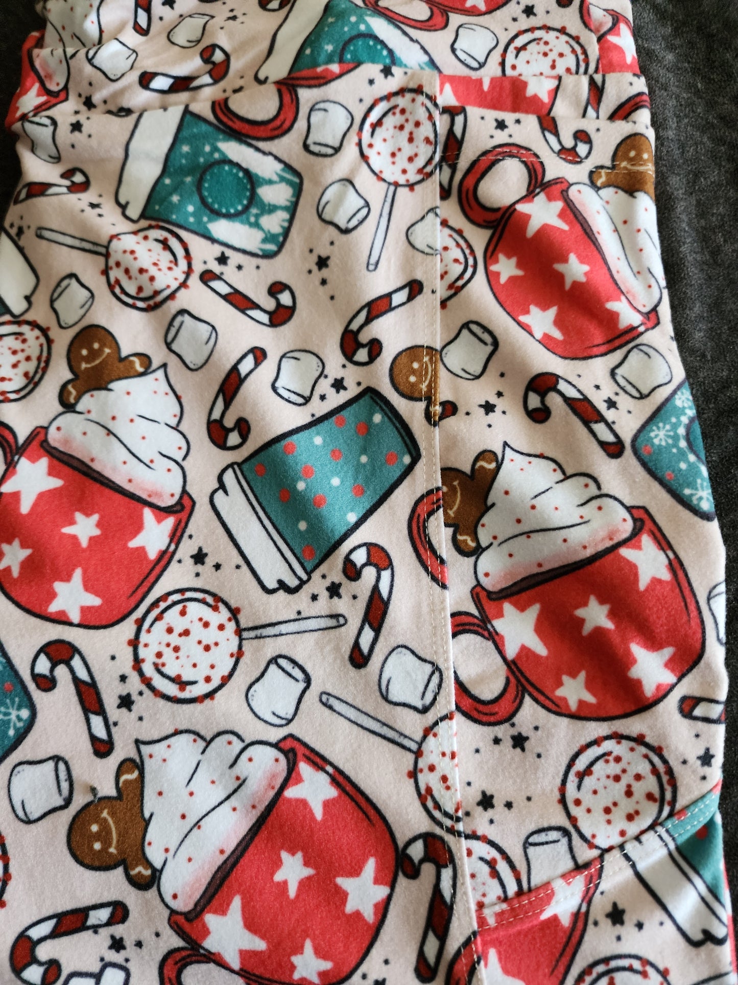 *Charlies Project Coffee, Coco and Sweet Treats Holiday Leggings