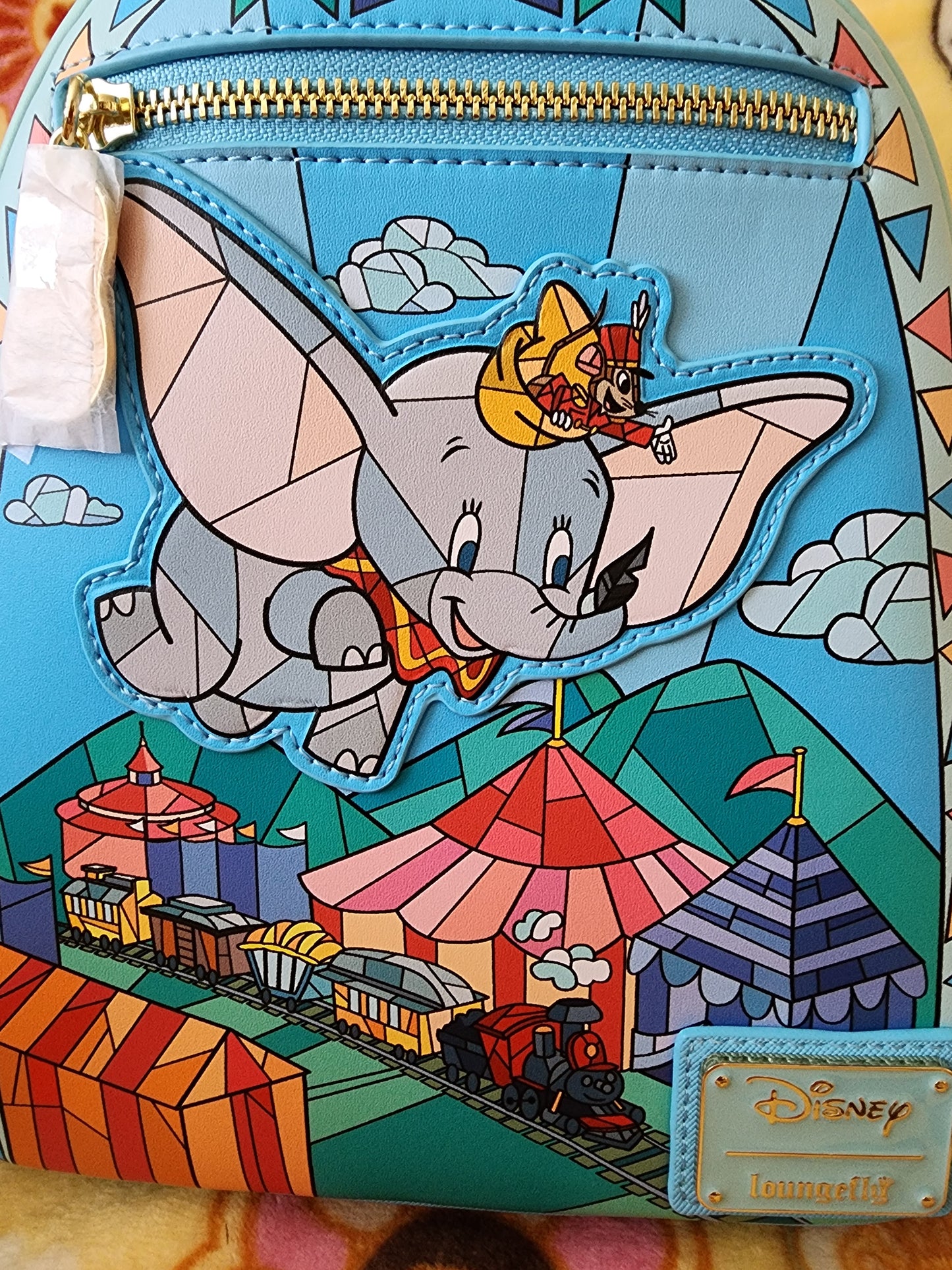 Loungefly Disney Stain Glass Dumbo Backpack