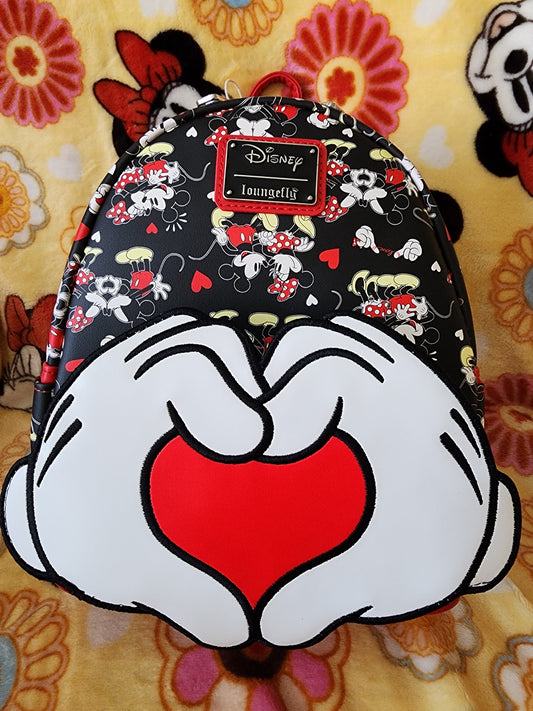 Loungefly Disney Mickey and Minnie Mouse Valentine's Backpack