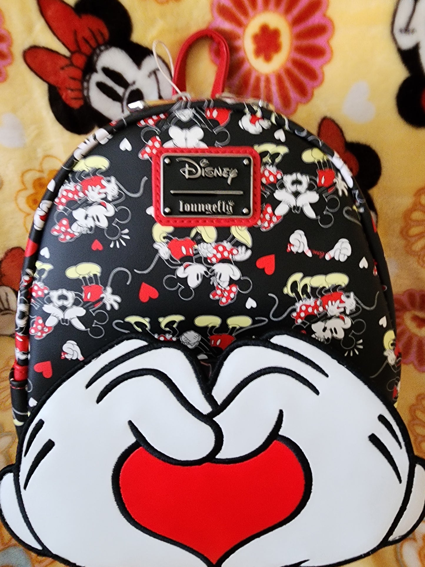 Loungefly Disney Mickey and Minnie Mouse Valentine's Backpack