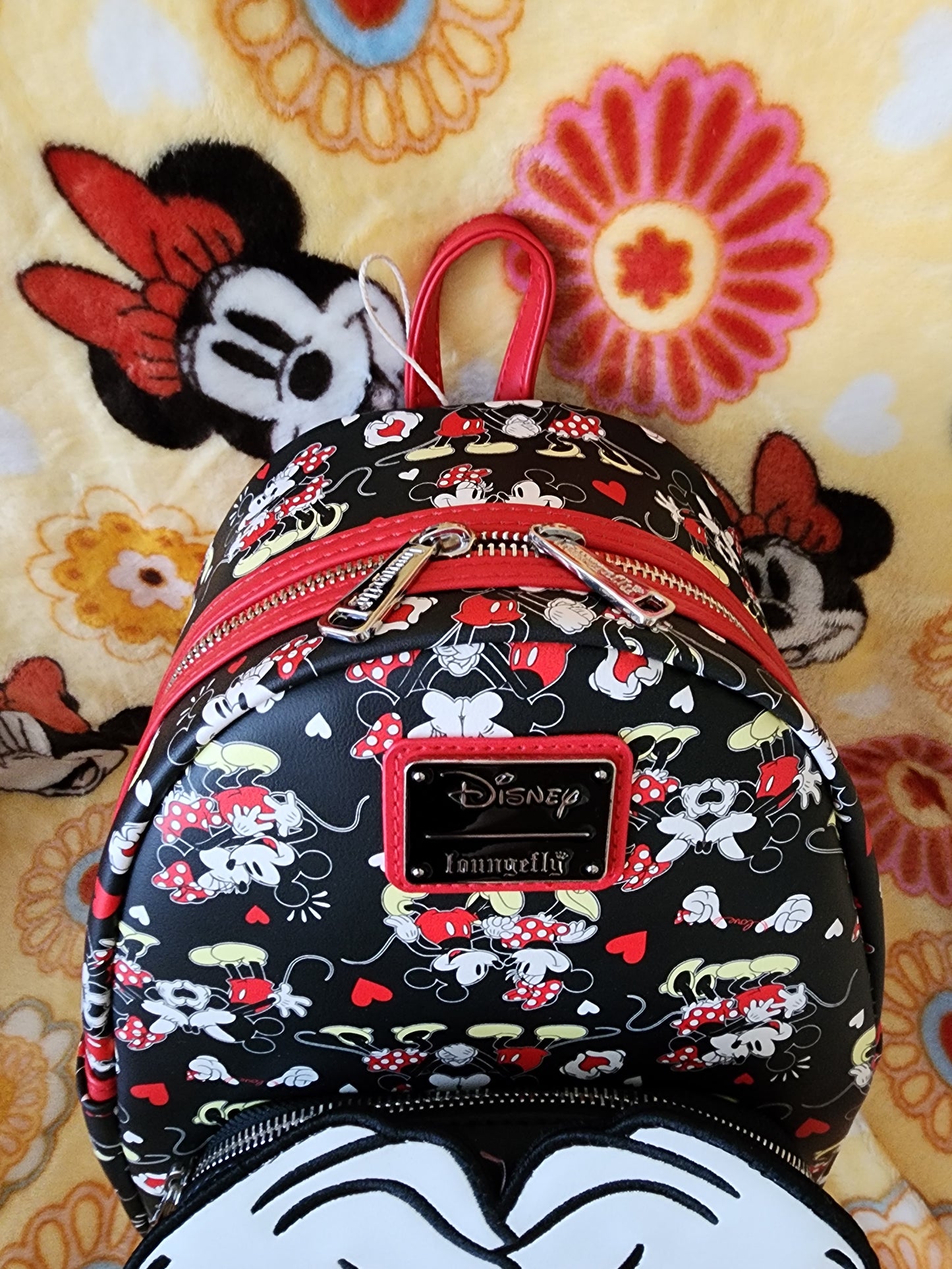 Loungefly Disney Mickey and Minnie Mouse Valentine's Backpack