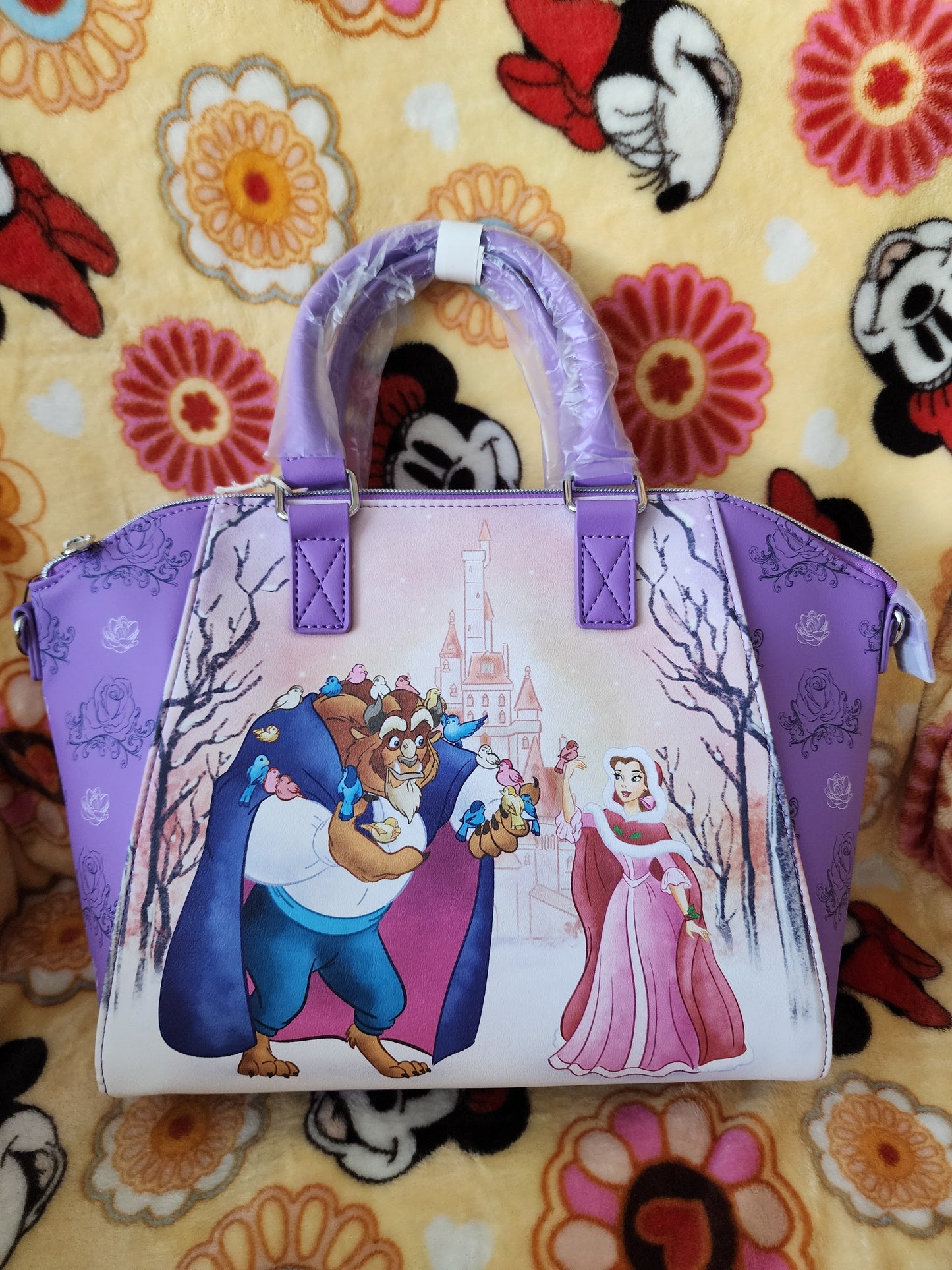 Loungefly Disney Belle and Beast Winter Wonderland Handbag