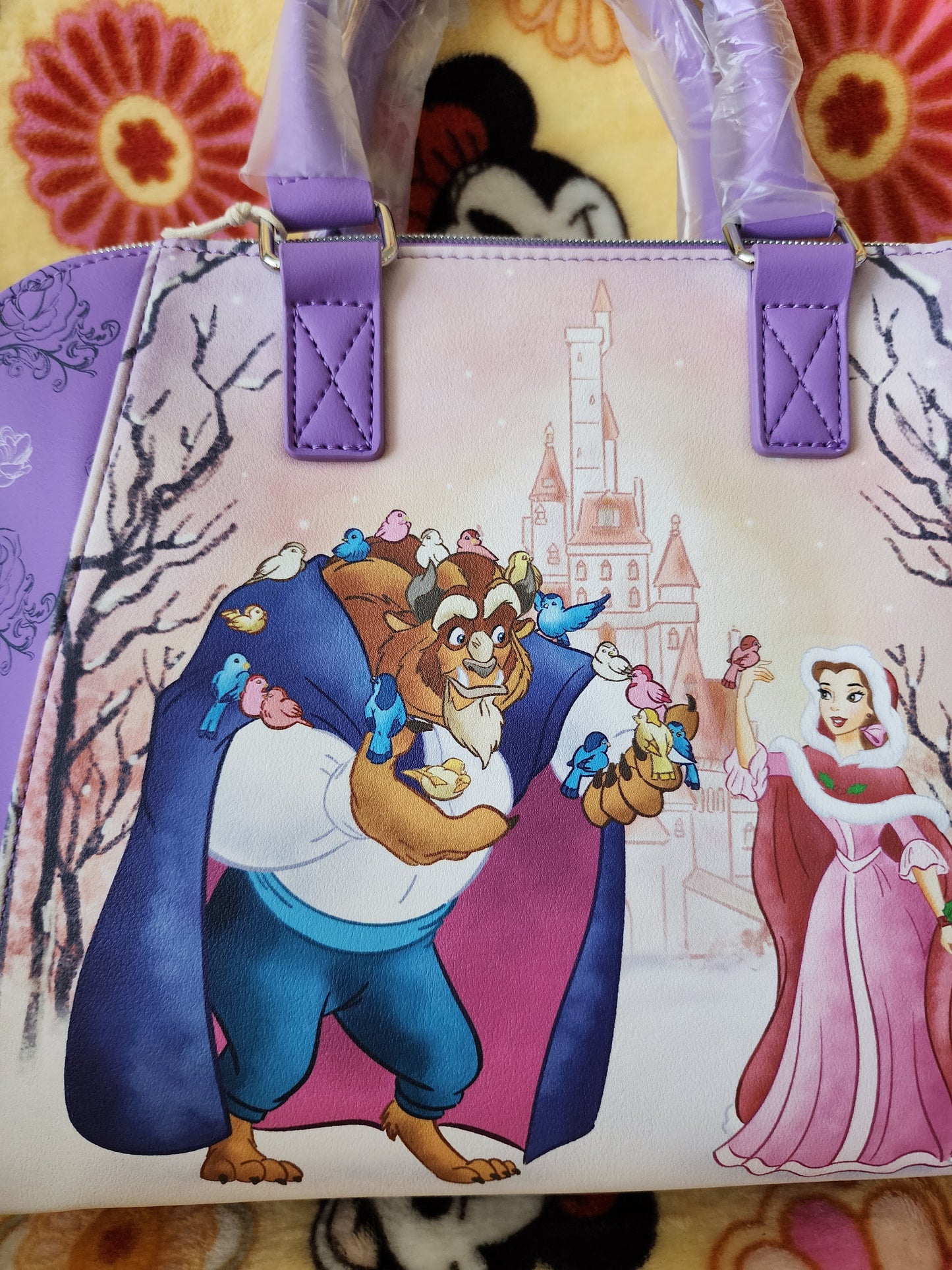 Loungefly Disney Belle and Beast Winter Wonderland Handbag