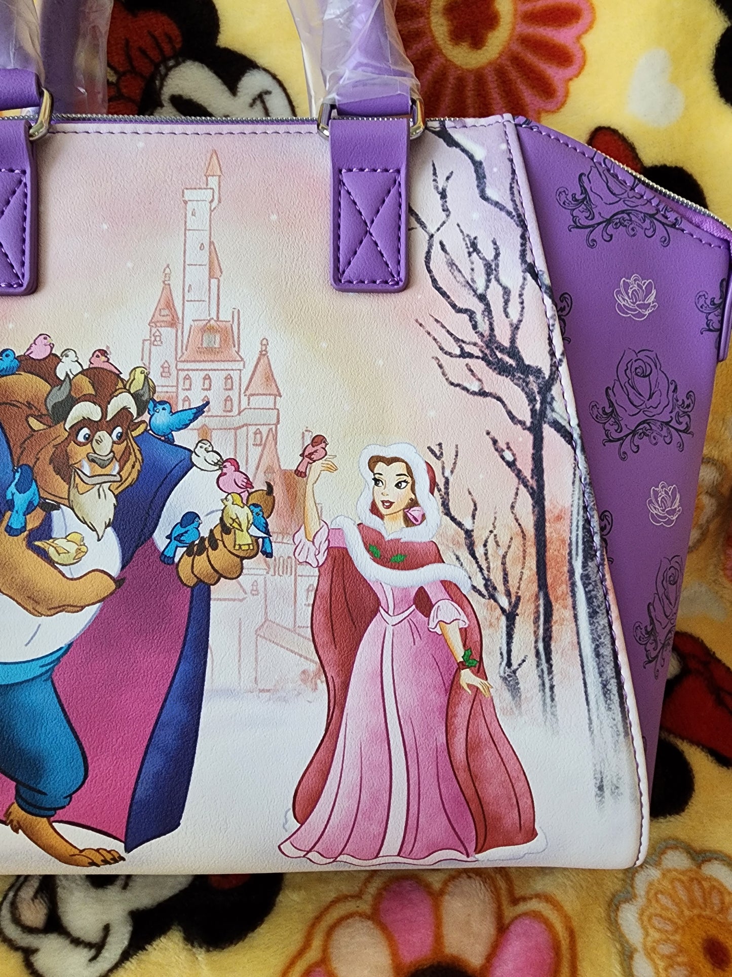 Loungefly Disney Belle and Beast Winter Wonderland Handbag