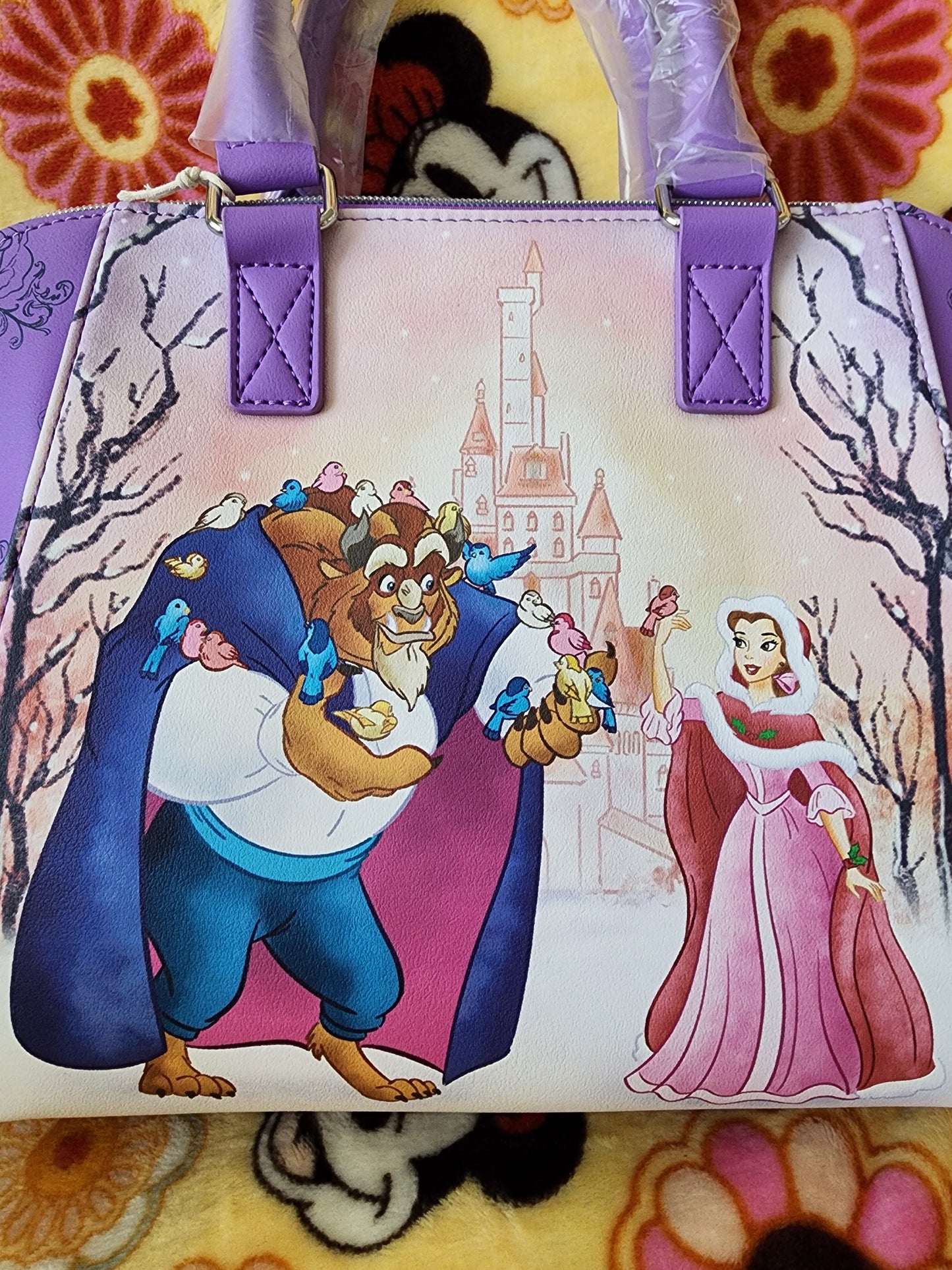 Loungefly Disney Belle and Beast Winter Wonderland Handbag