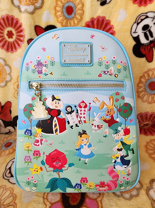 Loungefly Disney Alice in Wonderland and Friends Chibi Backpack