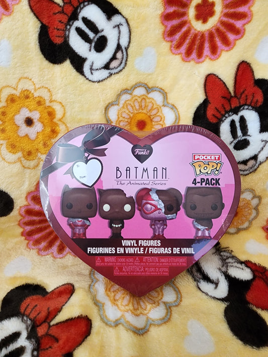 Funko Pocket Pop Batman Heart Box Set of 4 Figures