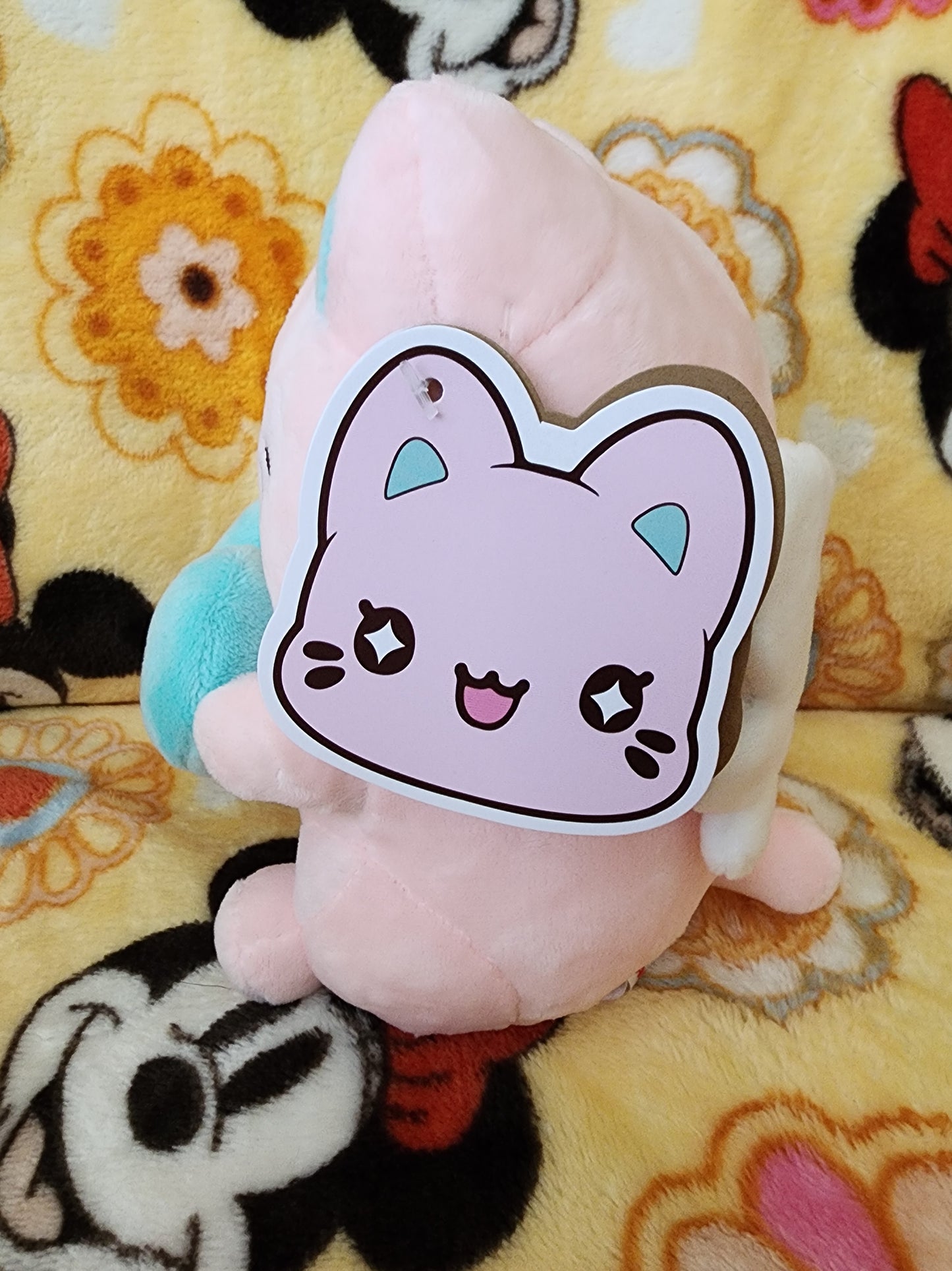 Meowchi Pink Holding Heart Valentine's Day Plush