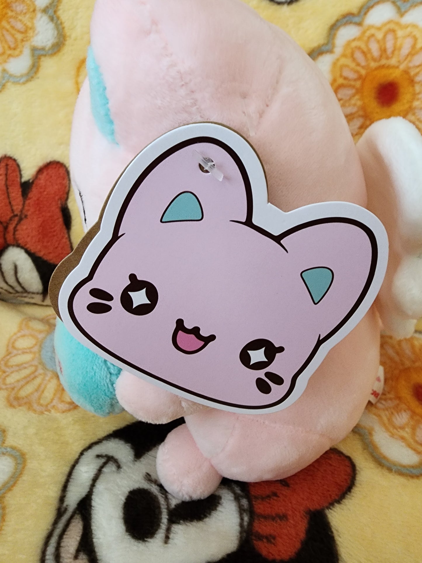 Meowchi Pink Holding Heart Valentine's Day Plush