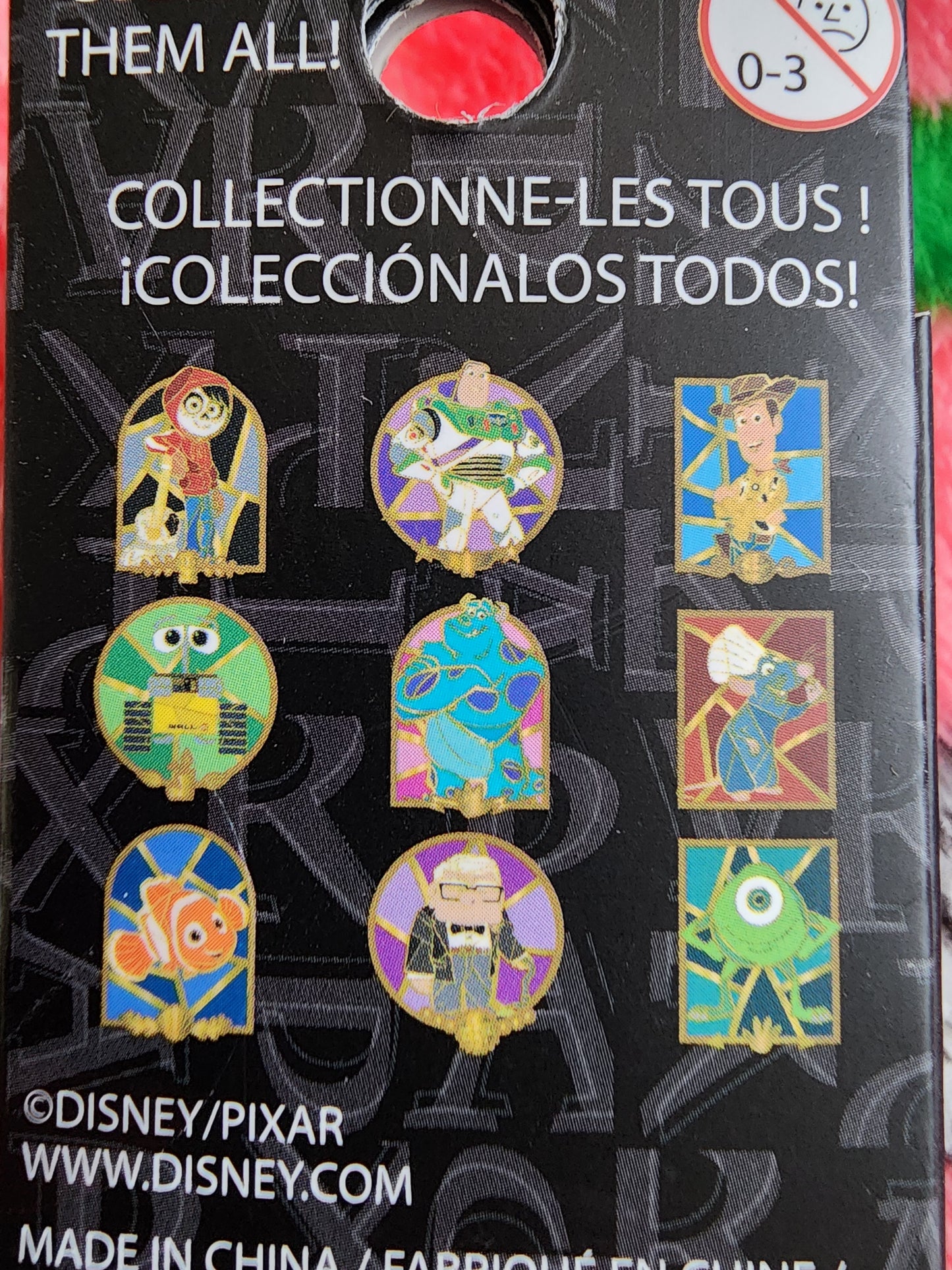 Loungefly Disney Pixar Characters Stained Glass Mystery Pins