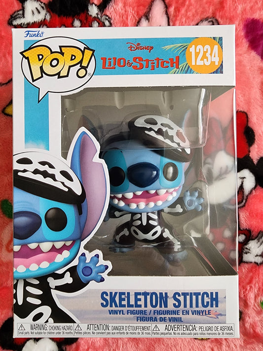 Funko Pop Disney Stitch as a Skelton Figure