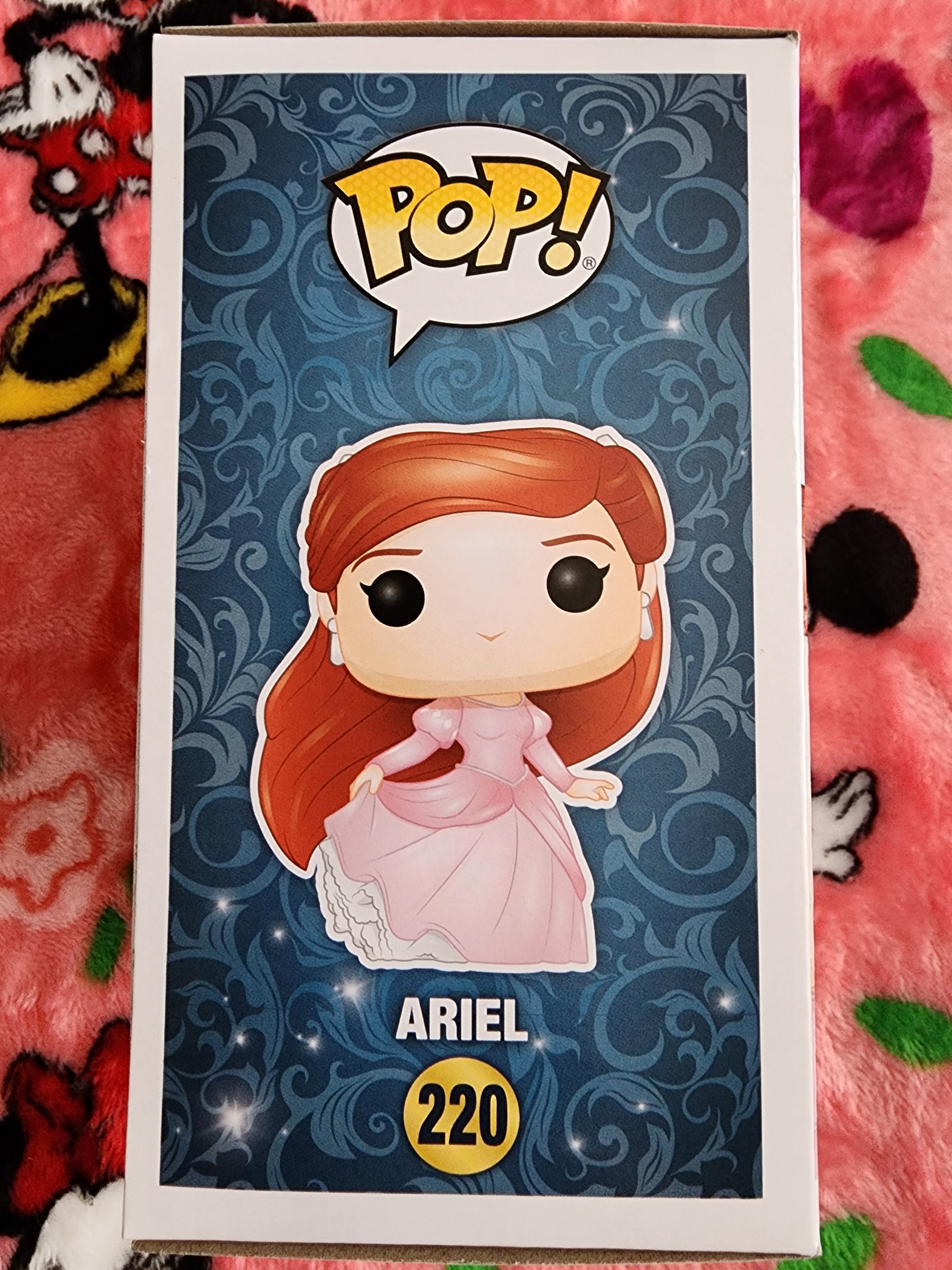 funko pop pink dress Funko Pop! Disney #220 Ariel Pink Dress Vaulted Rare Vinyl Figure New In Box
