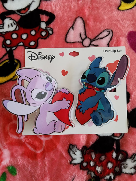 Disney Stitch and Angel Hair Clips