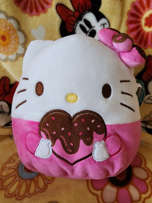 Squishmallows Hello Kitty with a Chocolate Heart Plush