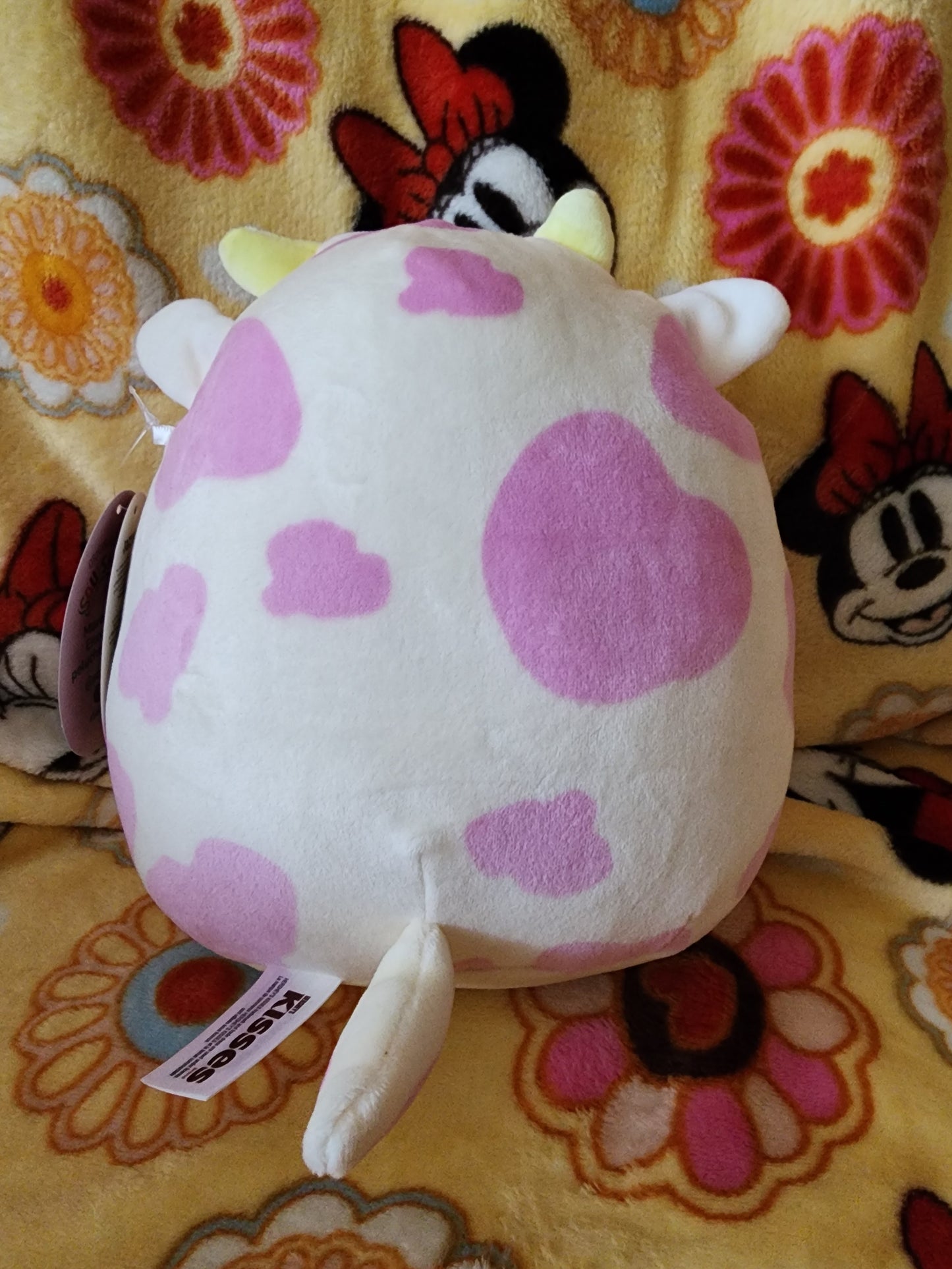 Squishmallows Cow Holding a Hershey Kiss Plush