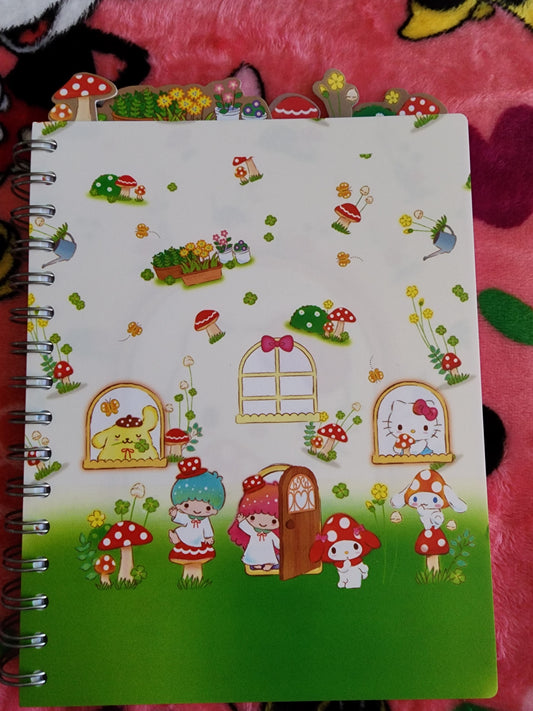 Hello Kitty and Friends Tabbed Notebook