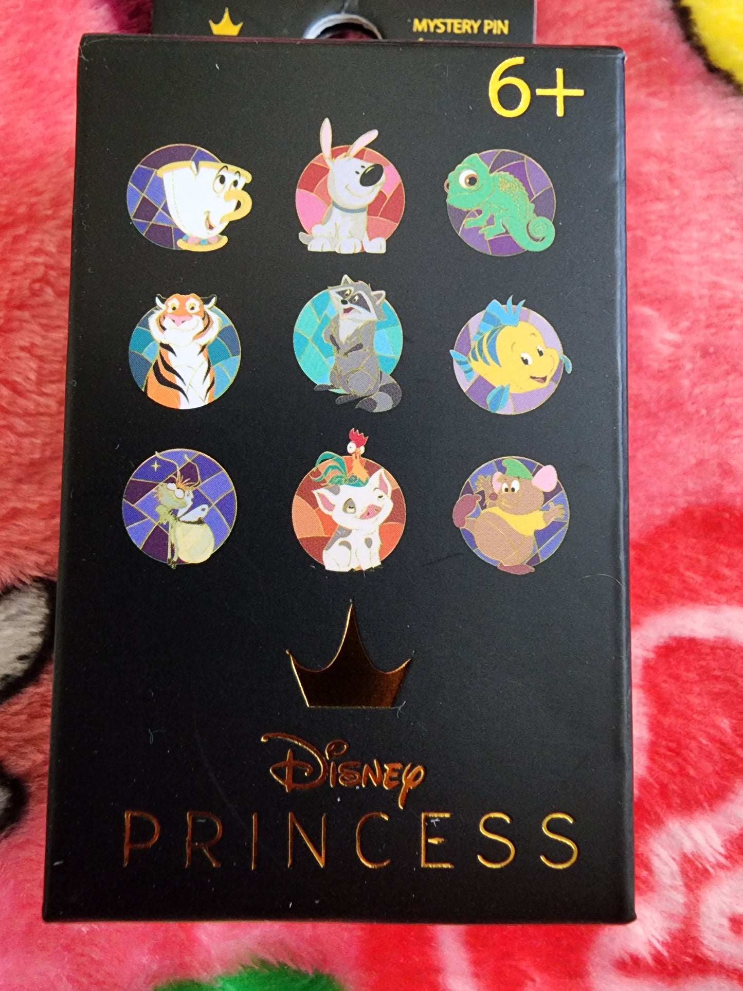 Loungefly Disney Princess Sidekicks Stained Glass Mystery Pins