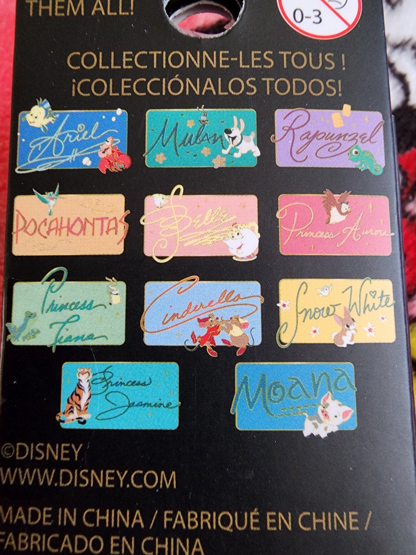 Disney Princess License Plate Mystery Pins