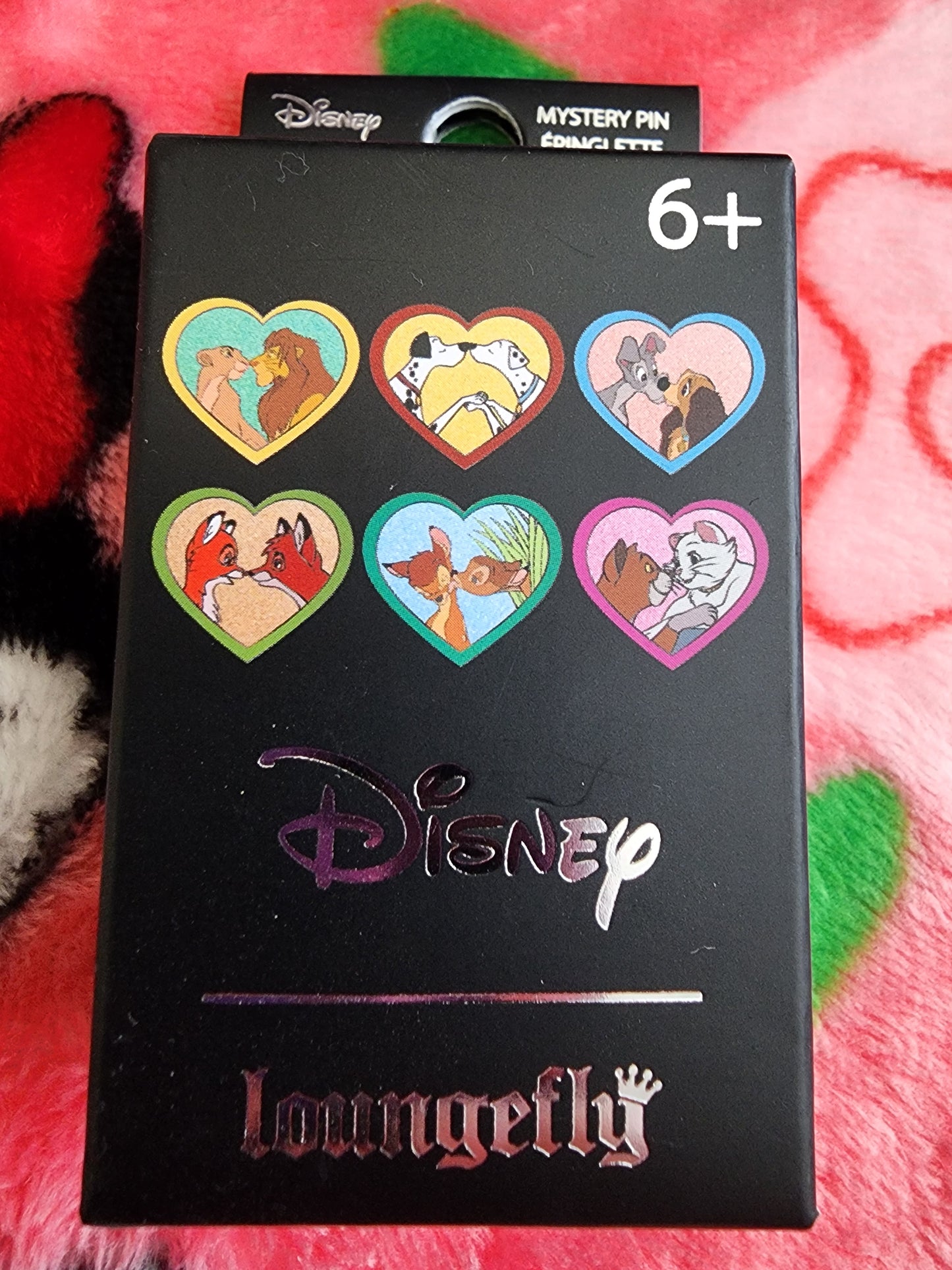 Loungefly Disney Animal Characters  Love Heart Shaped Mystery Pins