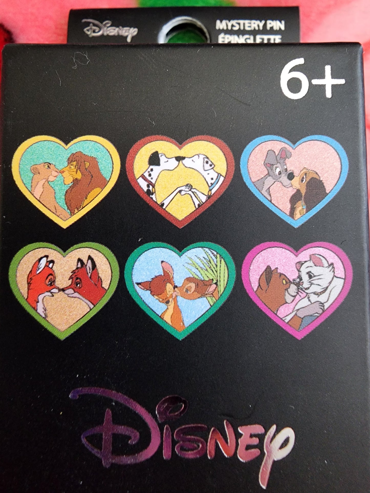 Loungefly Disney Animal Characters  Love Heart Shaped Mystery Pins