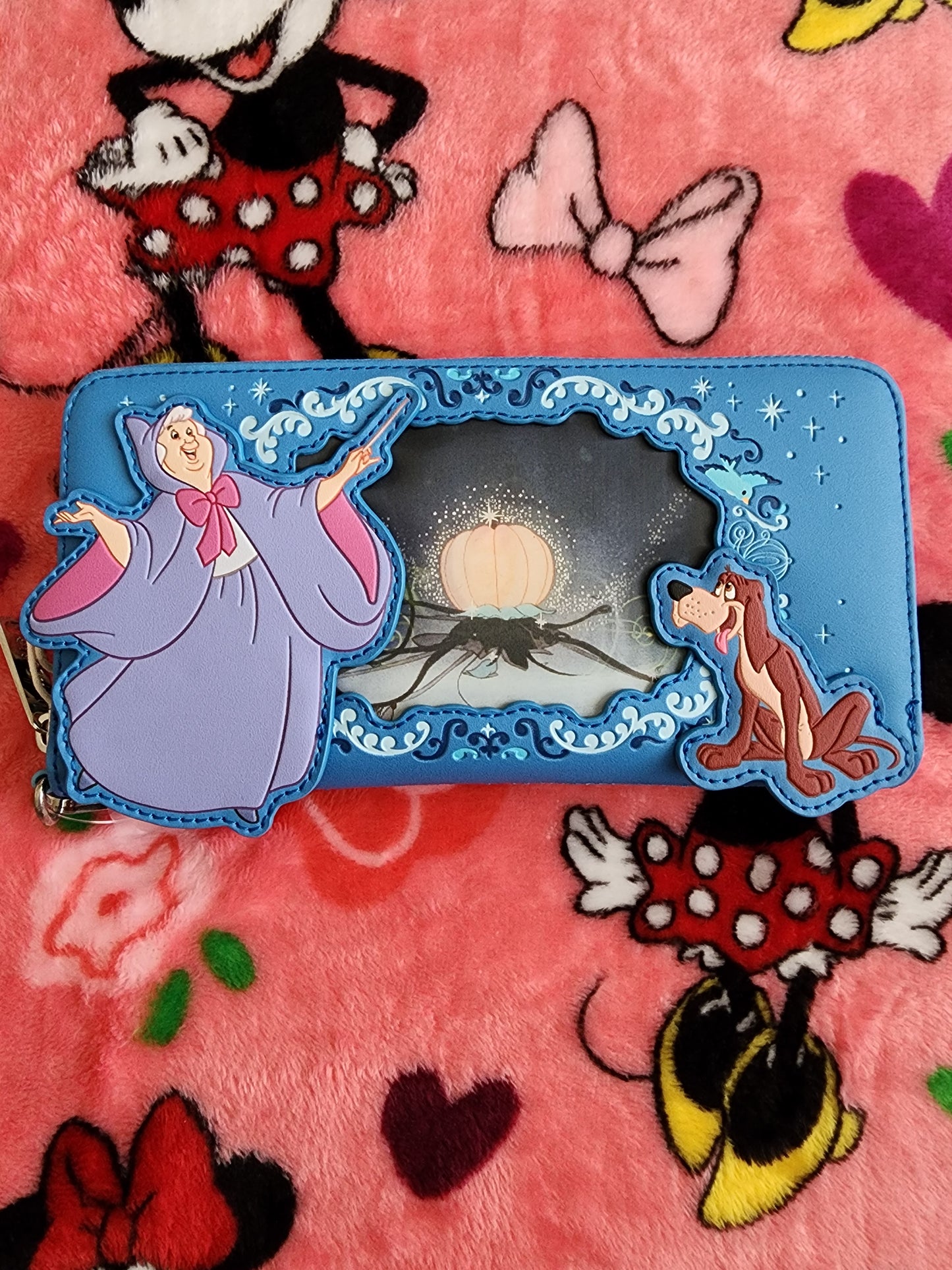 Loungefly Disney Cinderella Fairy Godmother Holographic Wallet