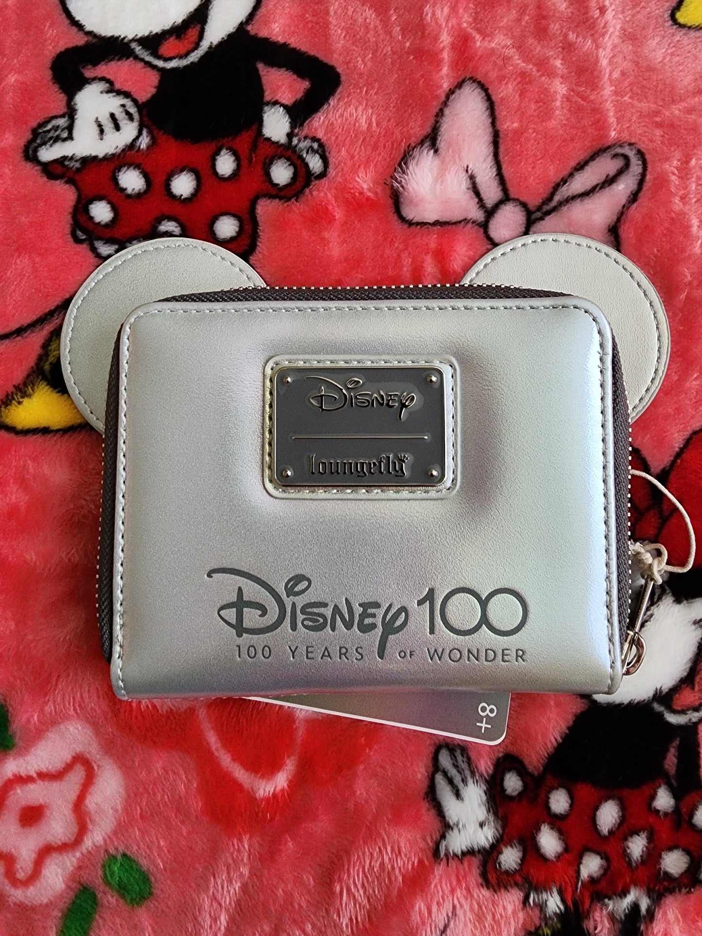 Loungefly Disney 100th Anniversary Platinum Mickey Mouse Wallet