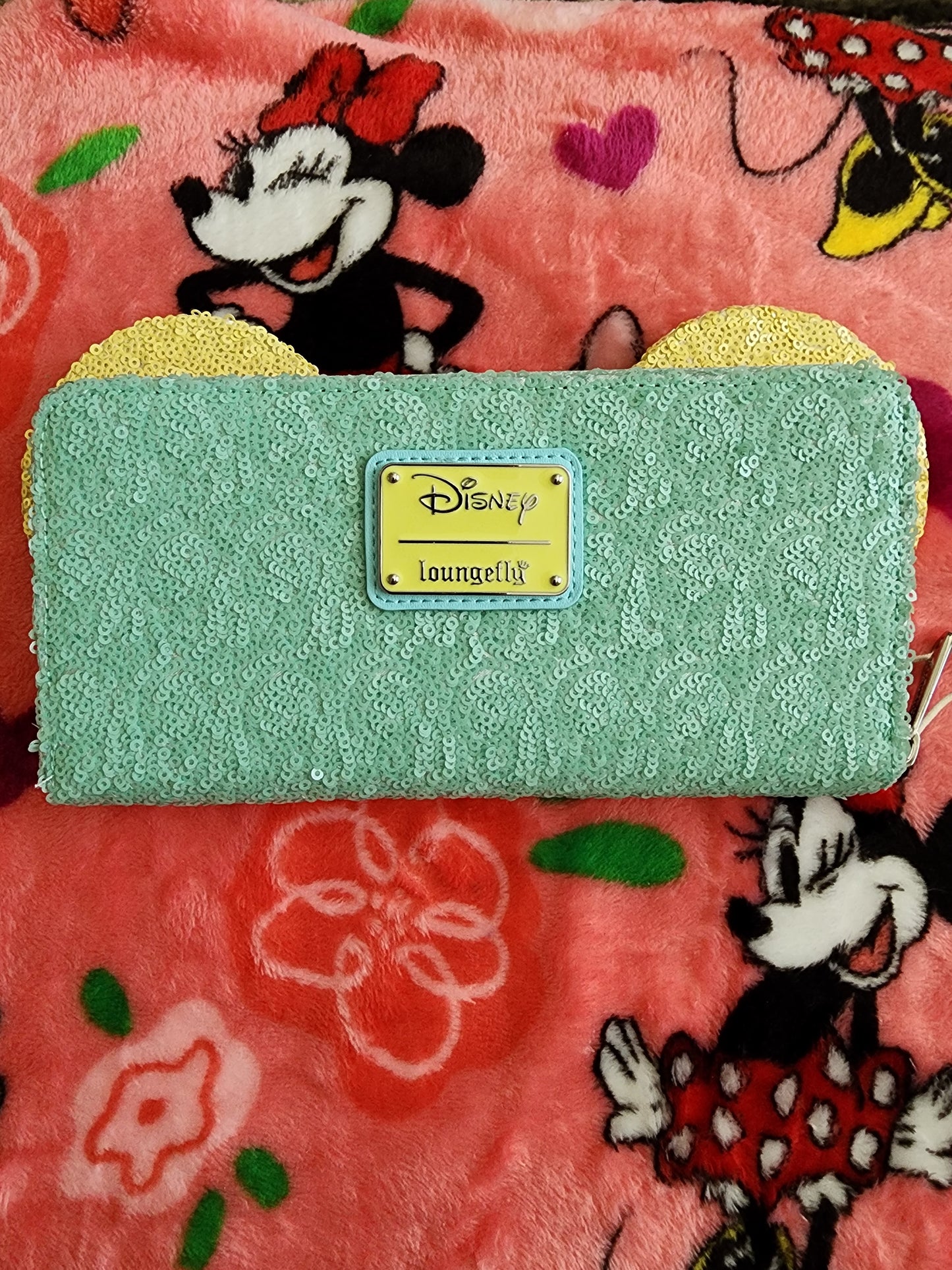 Loungefly Disney Minnie Mouse Pastel Sequined Wallet