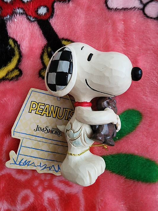 Jim Shore Snoopy with Chocolate Bunny Mini Figure
