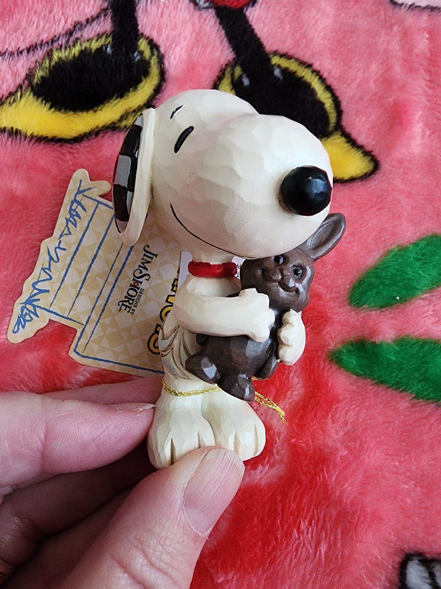 Jim Shore Snoopy with Chocolate Bunny Mini Figure