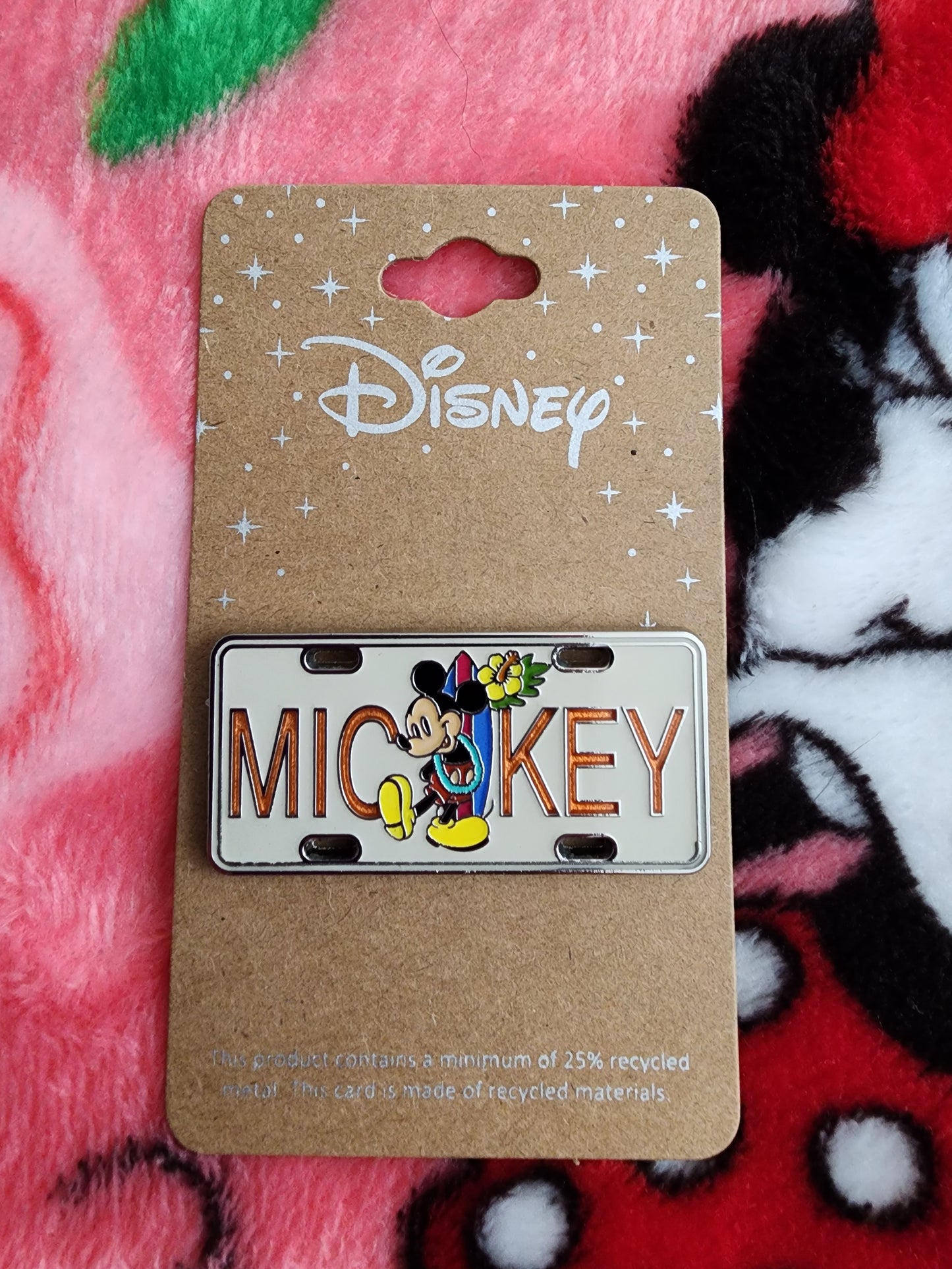 Loungefly Disney Mickey Mouse License Plate Pin