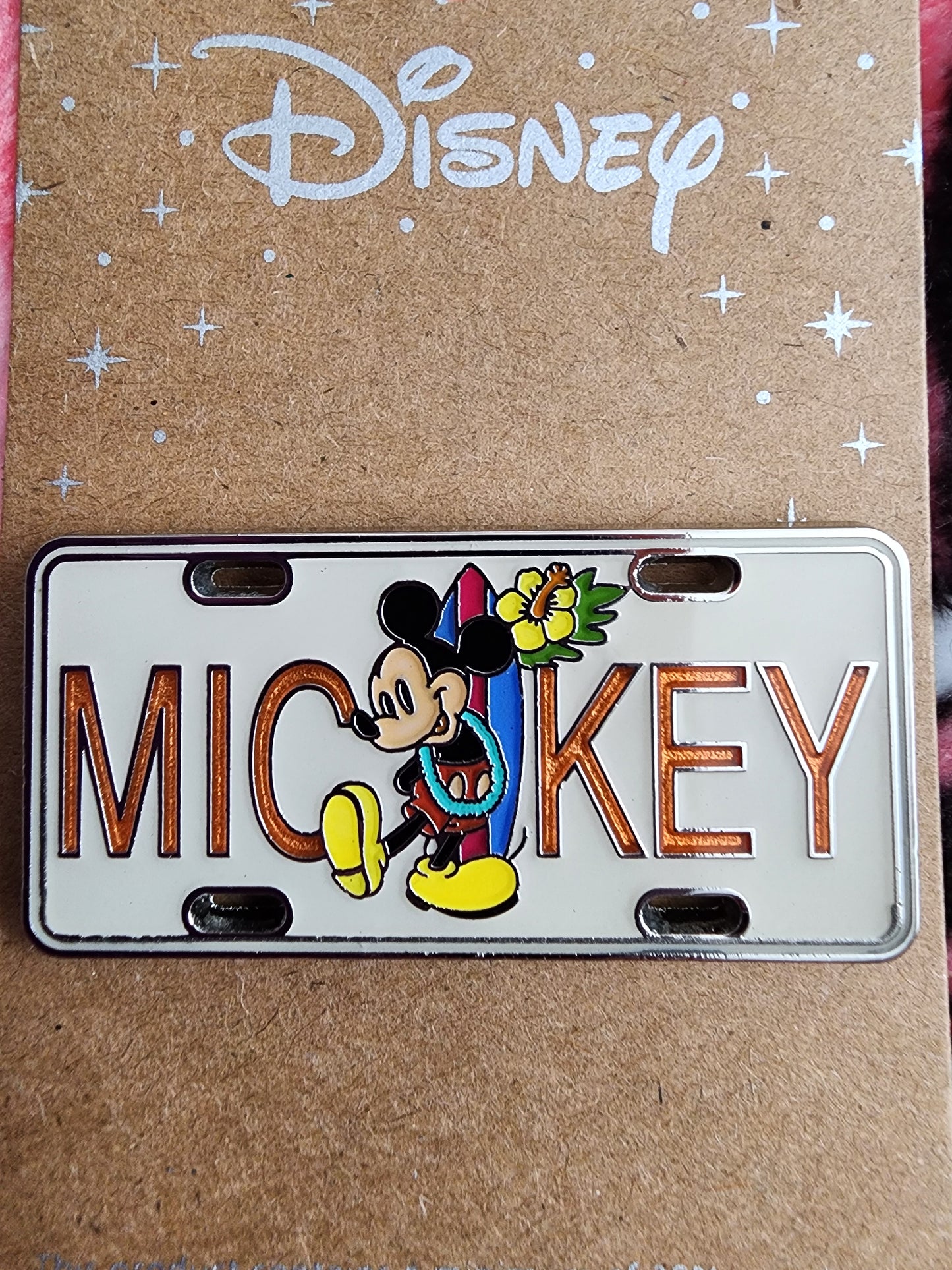 Loungefly Disney Mickey Mouse License Plate Pin