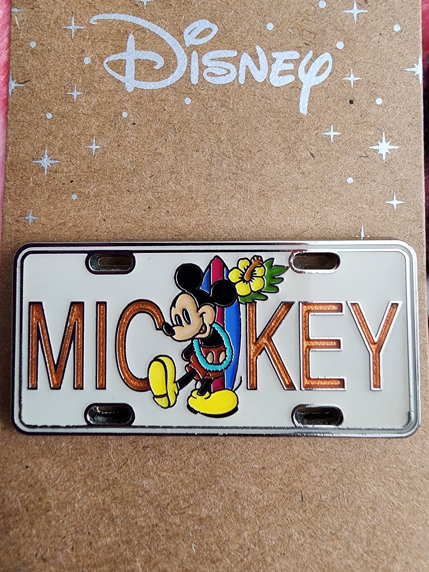 Loungefly Disney Mickey Mouse License Plate Pin