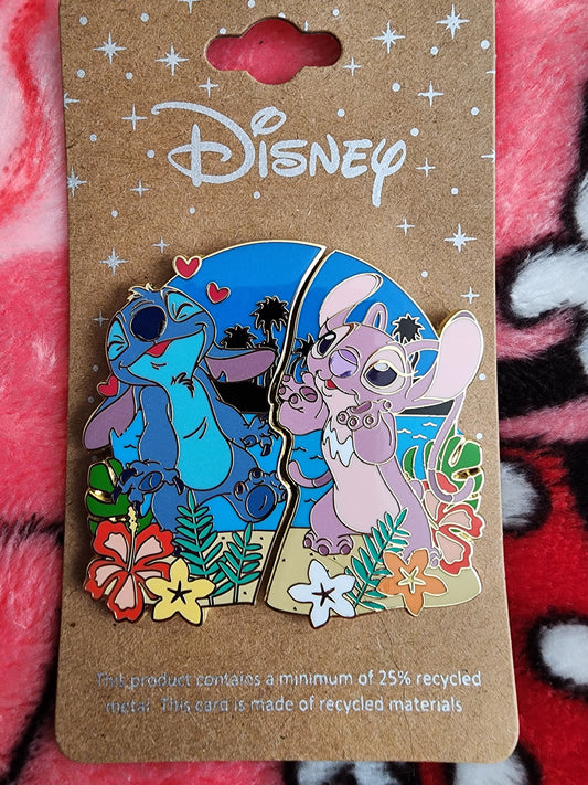 Loungefly Disney Stitch and Angel Couple Pins