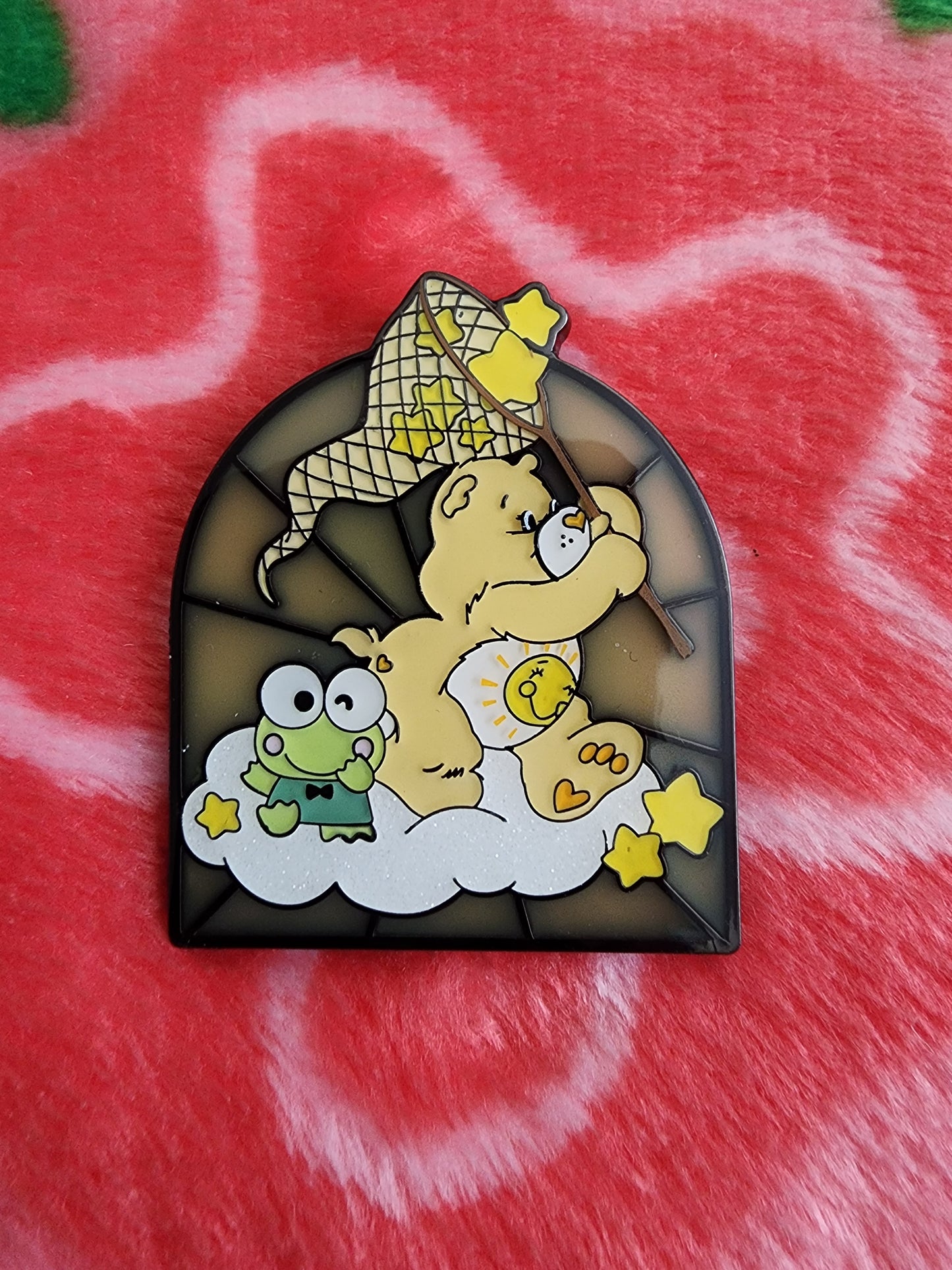 Hello Kitty and Friends with Care Bears Stain Glass Window Mystery Pins