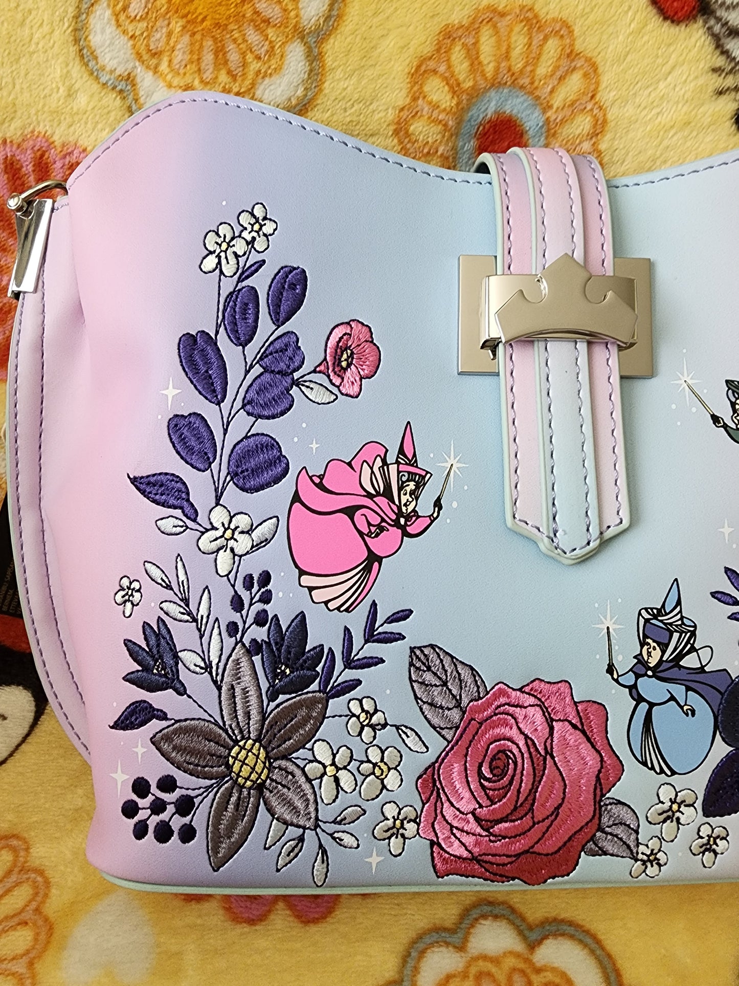 Loungefly Disney 65th Anniversary Sleeping Beauty Crossbody Bag