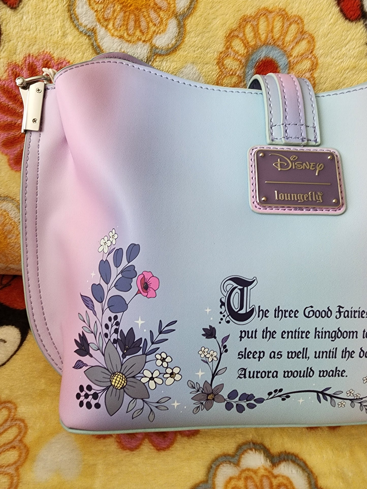 Loungefly Disney 65th Anniversary Sleeping Beauty Crossbody Bag