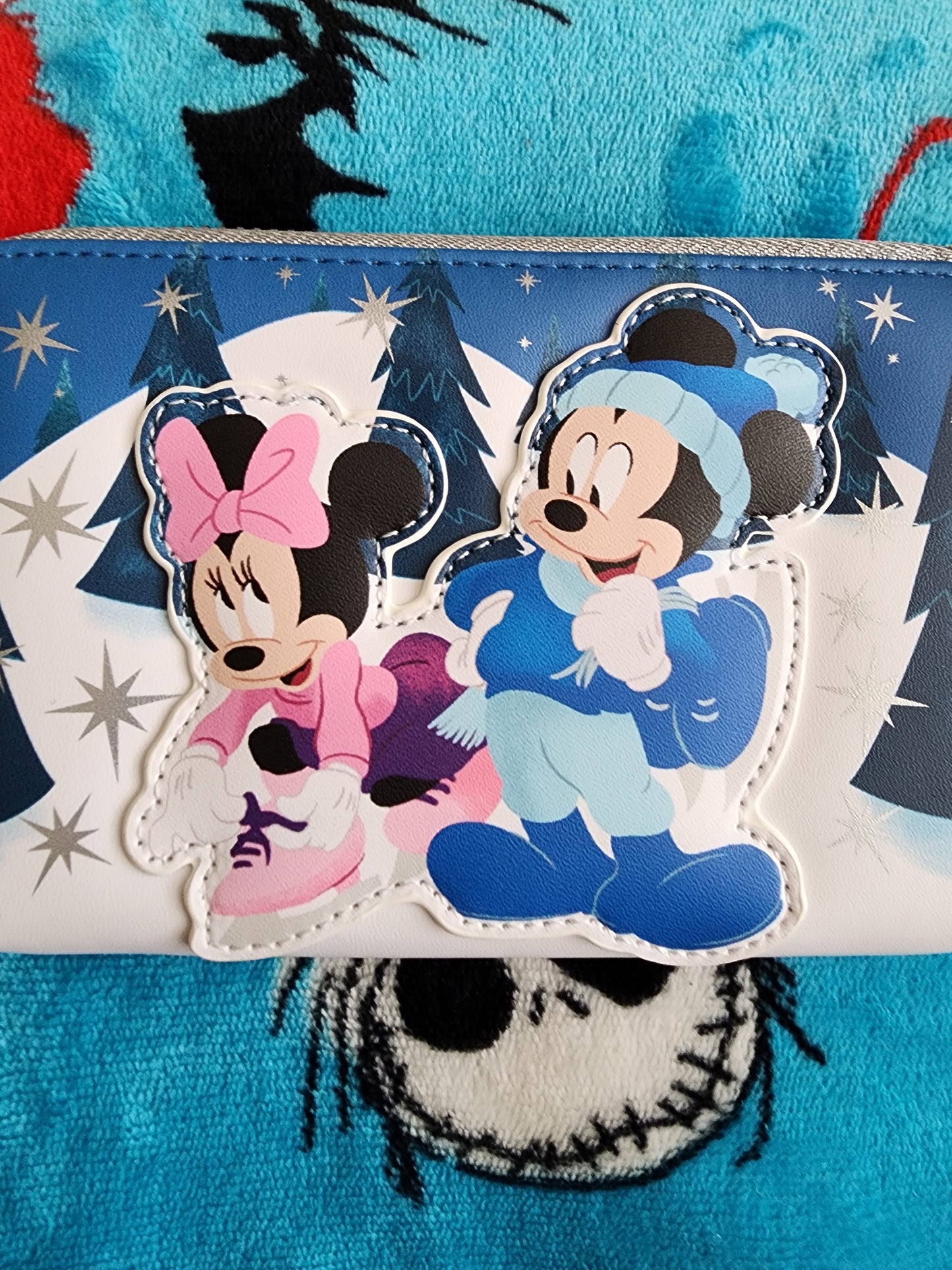 Loungefly Disney Mickey and Minnie Winter Skating Wallet